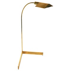 1960s Cedric Hartman Design Brass Reading Floor Lamp