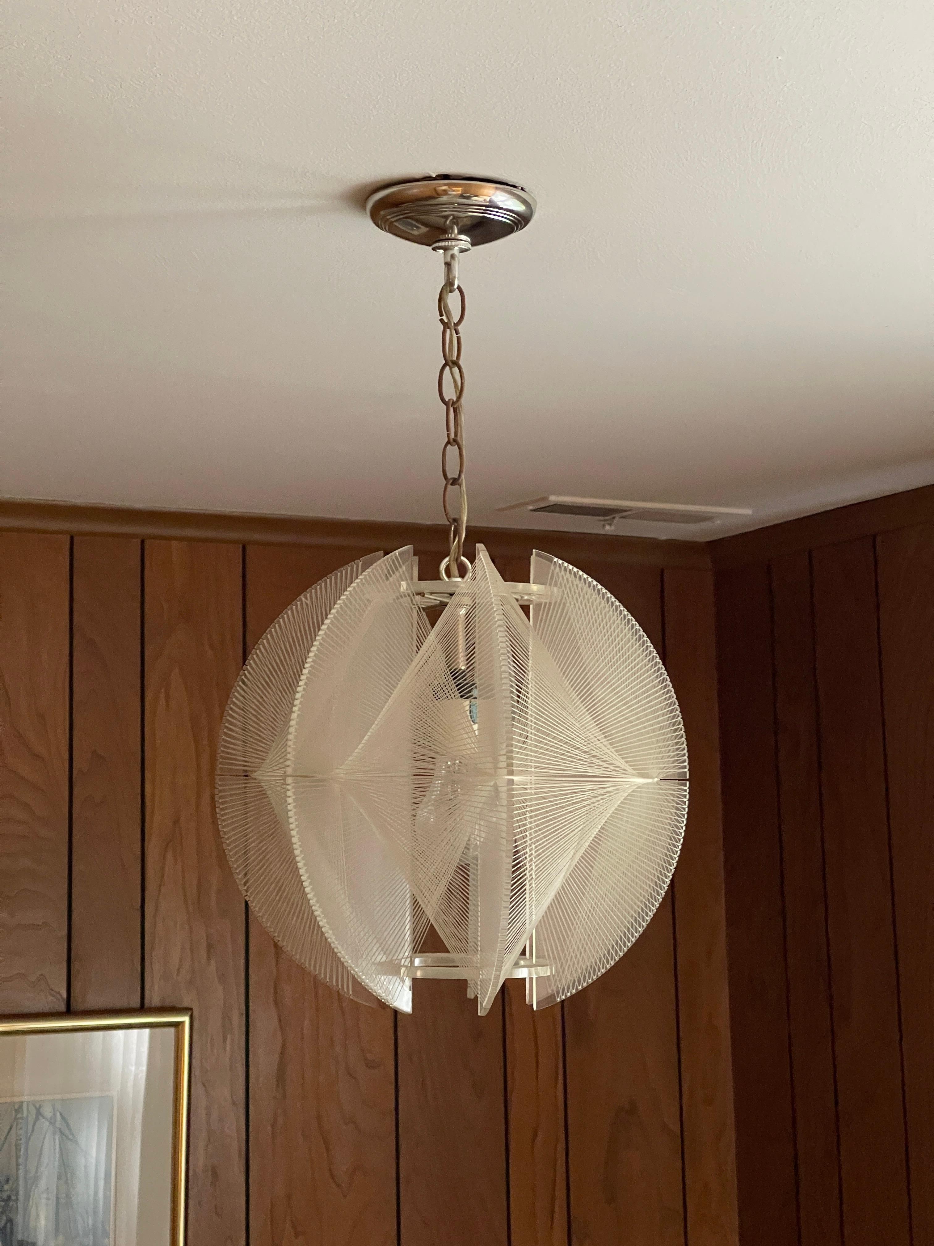 Lucite 1960s Ceiling Lamp by Paul Secon for Sompex