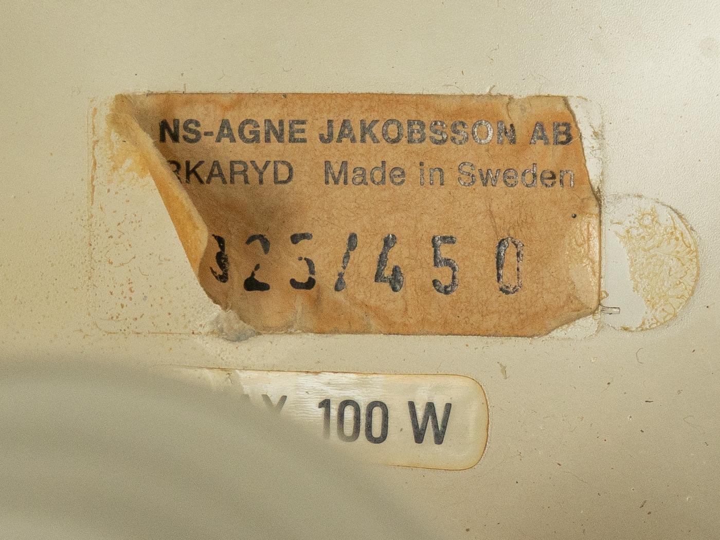 Metallo Lampada da soffitto degli anni '60, Hans-Agne Jakobsson T 325 in vendita