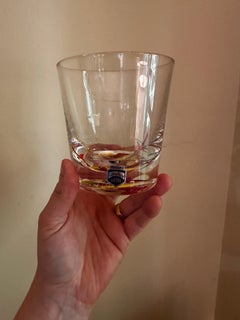 1960s Cenedese murano art glass rocks glasses set of four