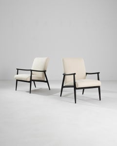 1960s Central European Modern Armchairs, Pair