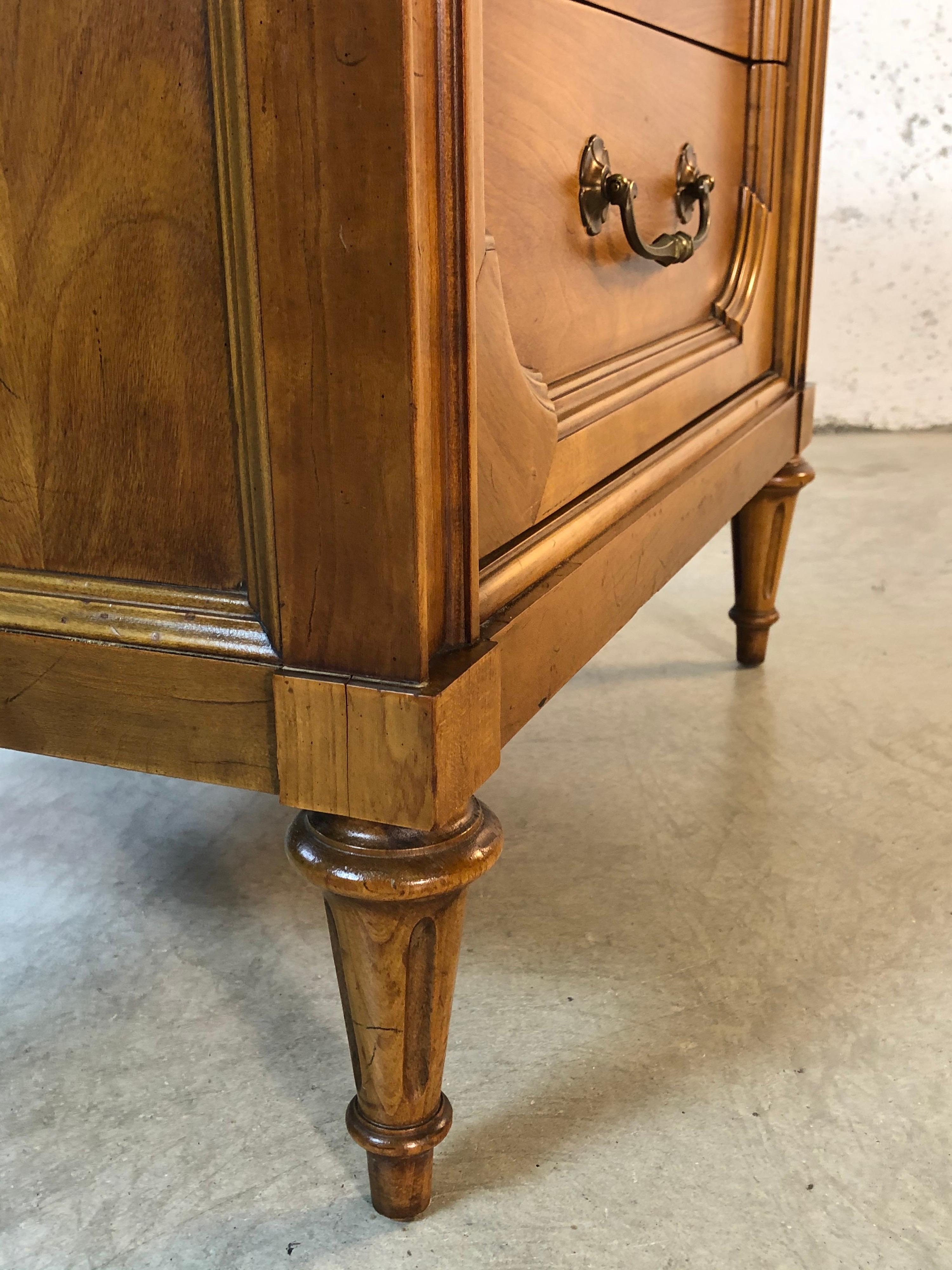 1960s Century Furniture Two-Drawer Nightstands, Pair For Sale 6