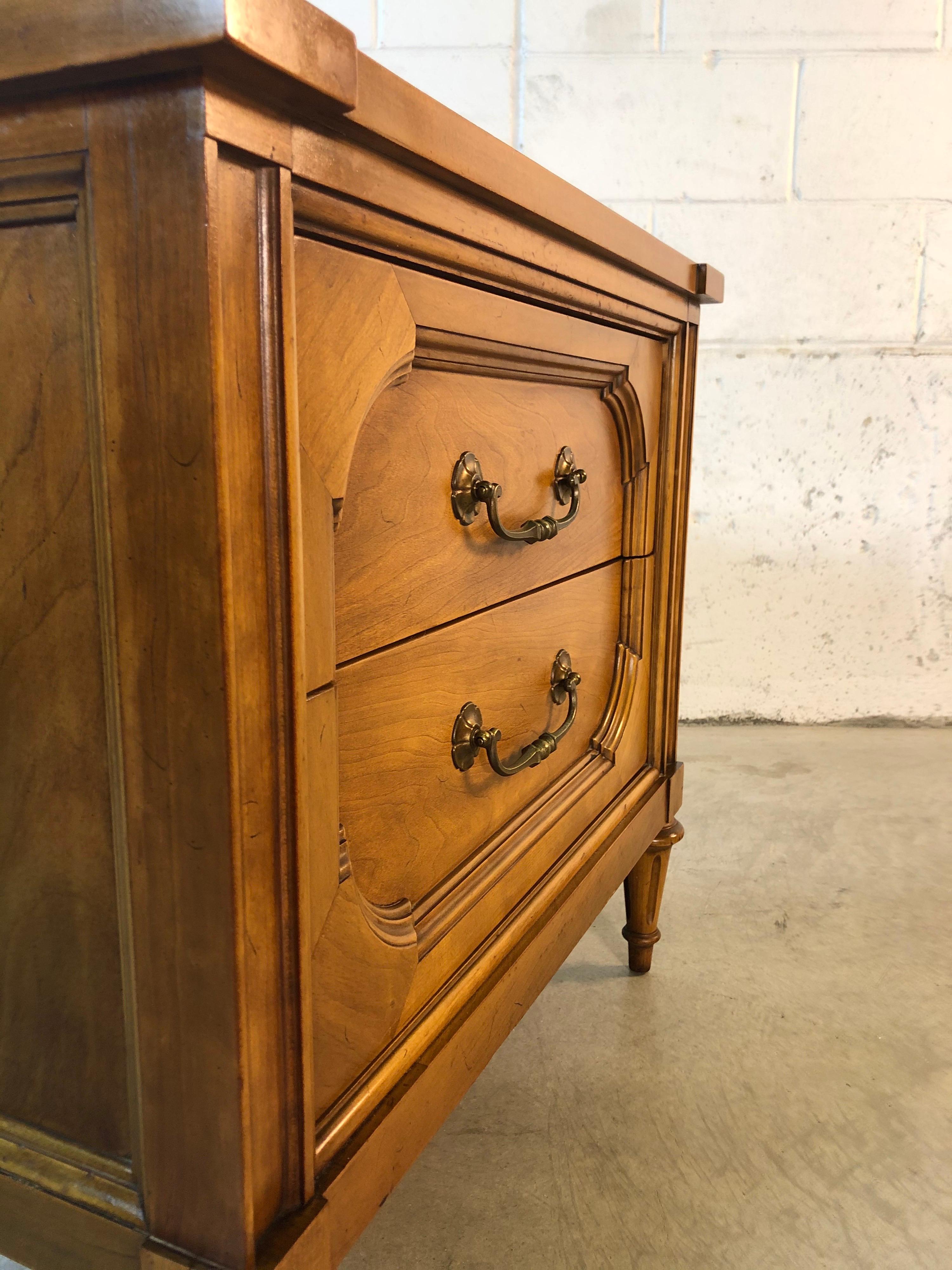 1960s Century Furniture Two-Drawer Nightstands, Pair For Sale 9