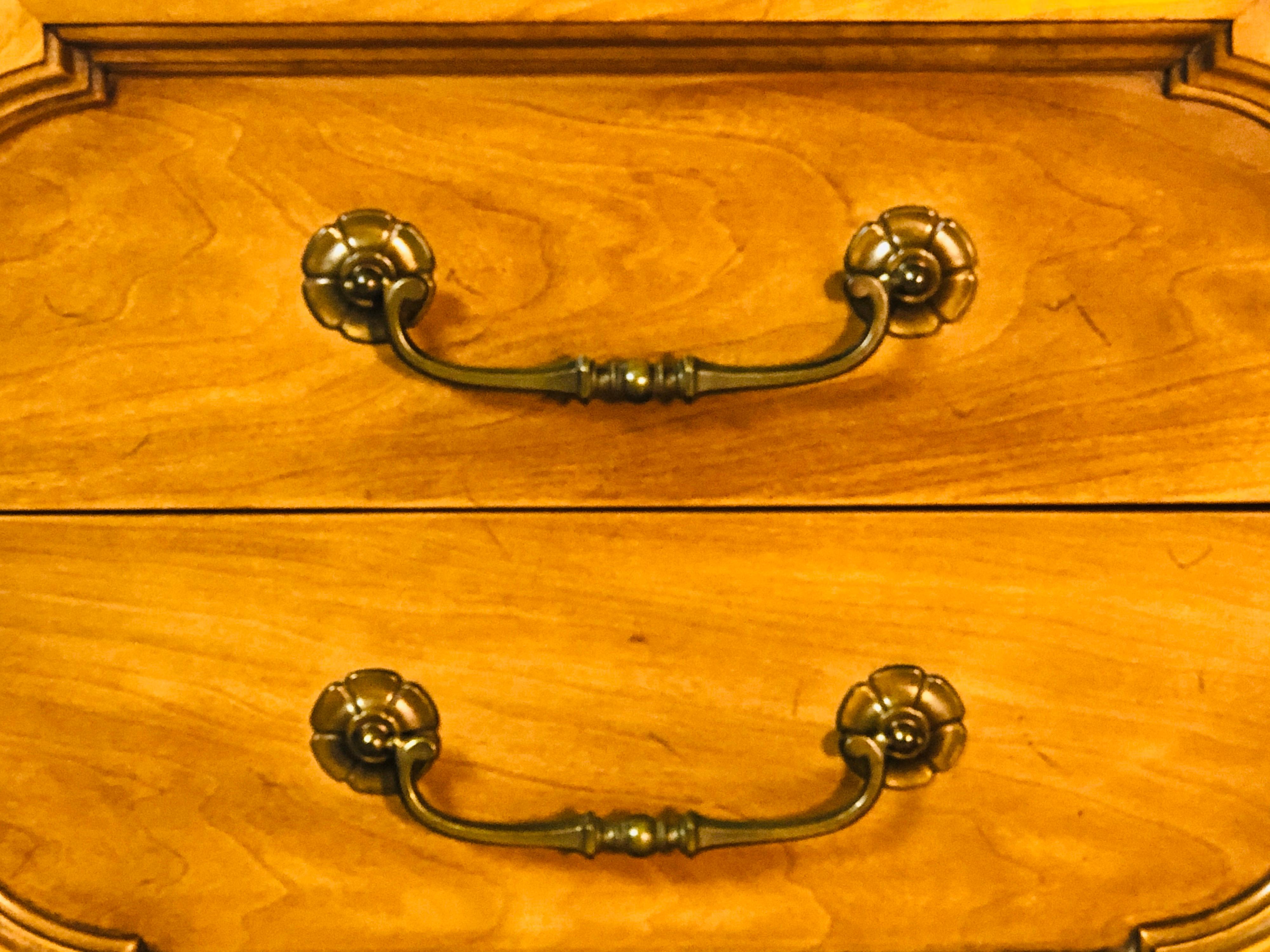 1960s Century Furniture Two-Drawer Nightstands, Pair In Good Condition For Sale In Amherst, NH