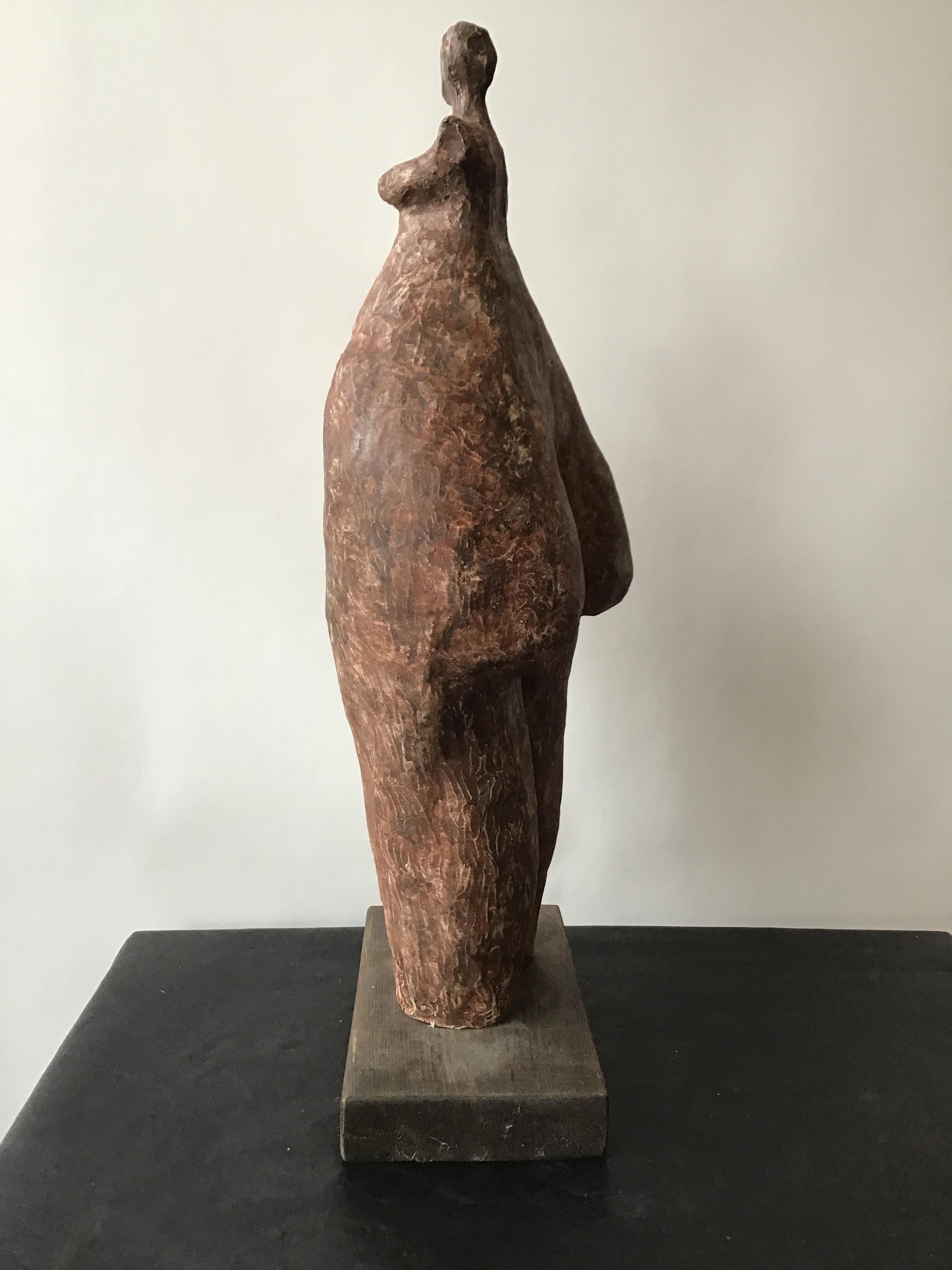 1960s Ceramic Abstract Female Sculpture In Good Condition In Tarrytown, NY