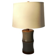 1960s Ceramic and Walnut Table Lamp by Jane and Gordon Martz for Marshall Studio