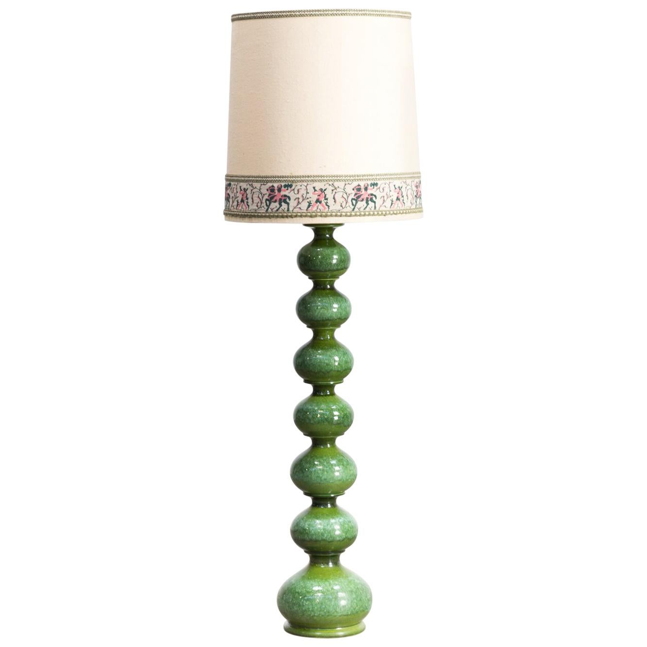 1960s Ceramic Floor Lamp of Kaiser Leuchten For Sale