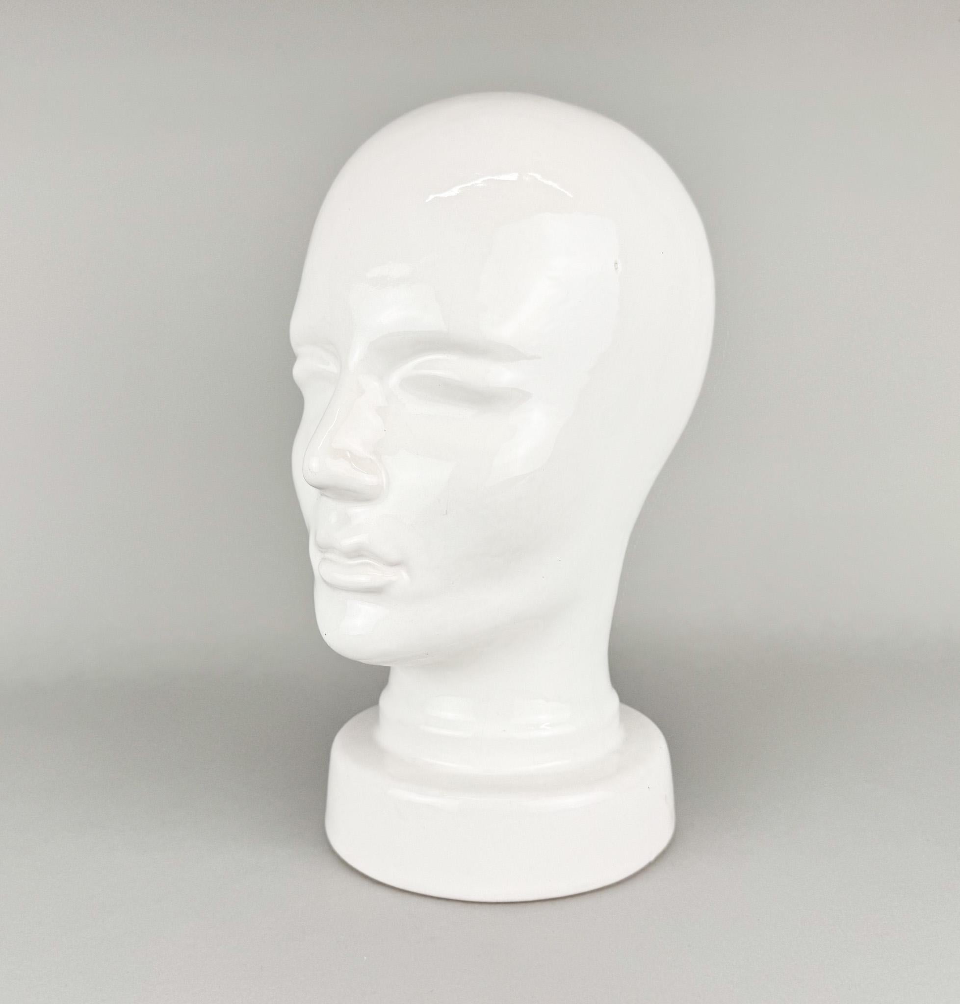 Vintage German glazed ceramic head by Scheurich from the 1960's.