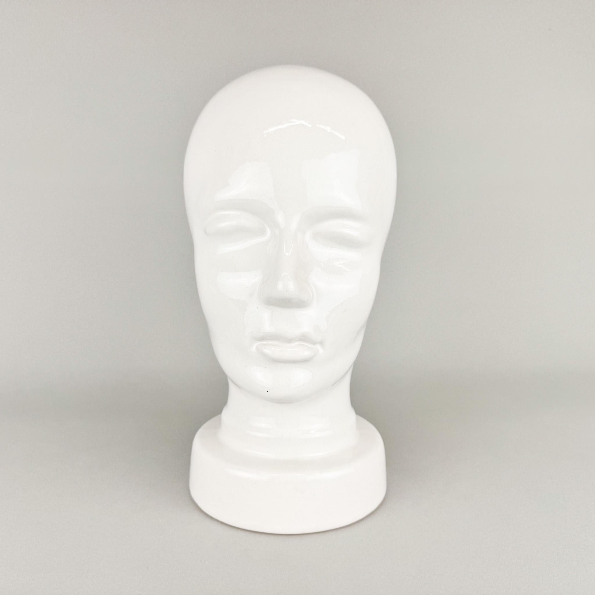 Mid-Century Modern 1960's Ceramic Head by Scheurich, Germany For Sale