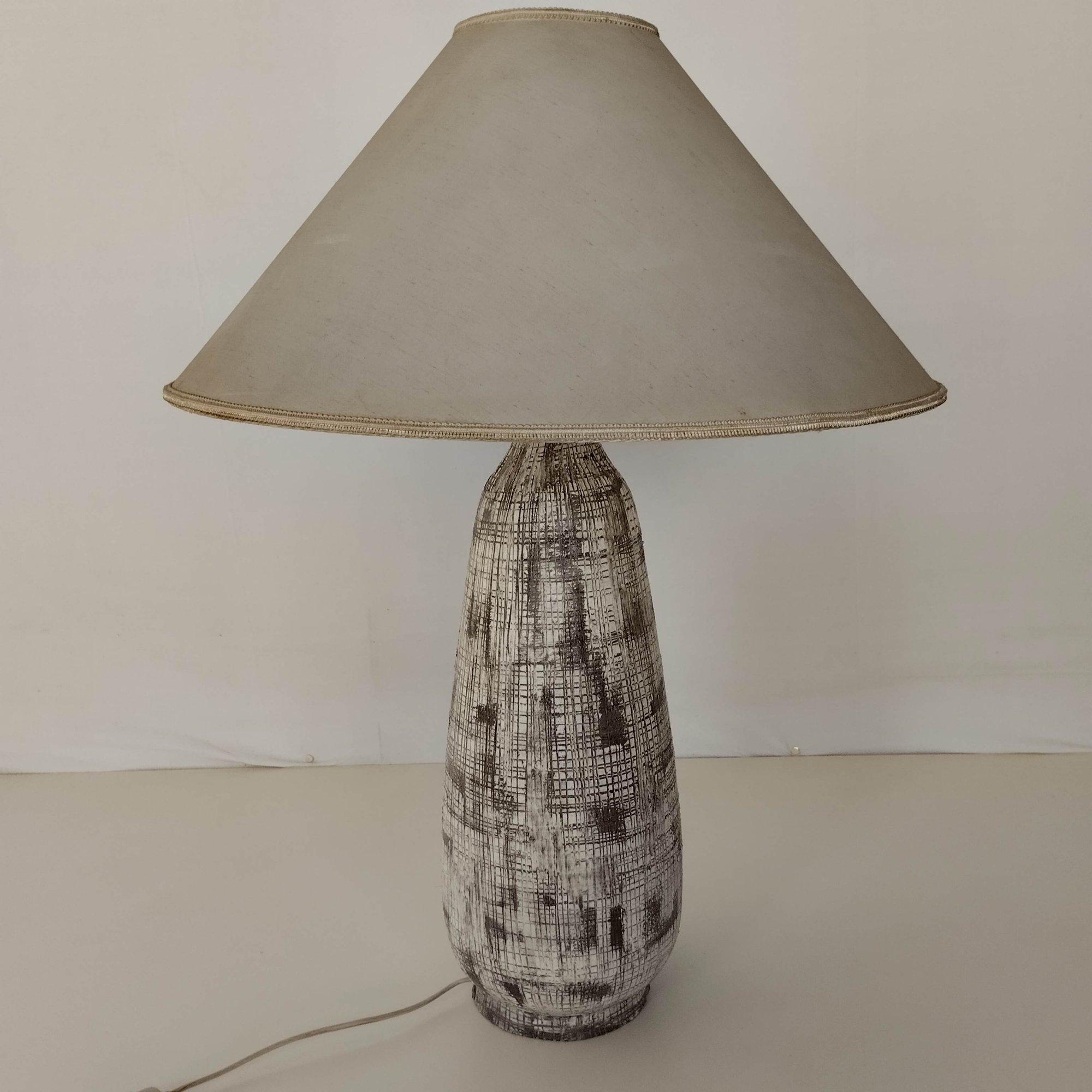 1960s Ceramic Lamp, Aldo Londi, Bitossi, Italy In Fair Condition For Sale In Paris, FR