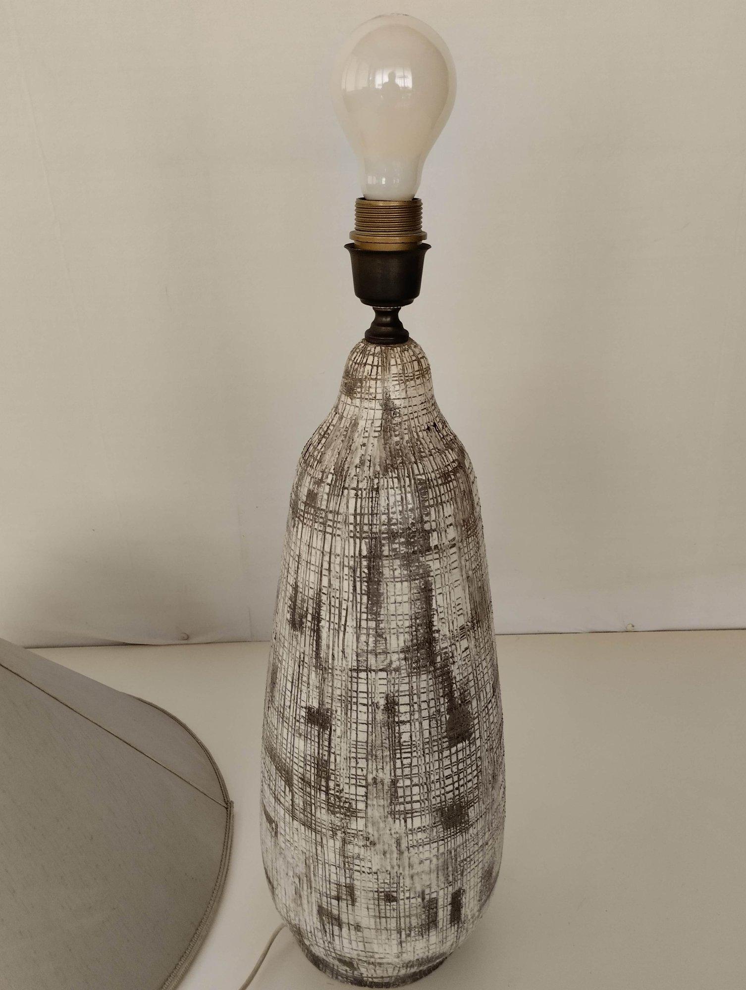 1960s Ceramic Lamp, Aldo Londi, Bitossi, Italy For Sale 3