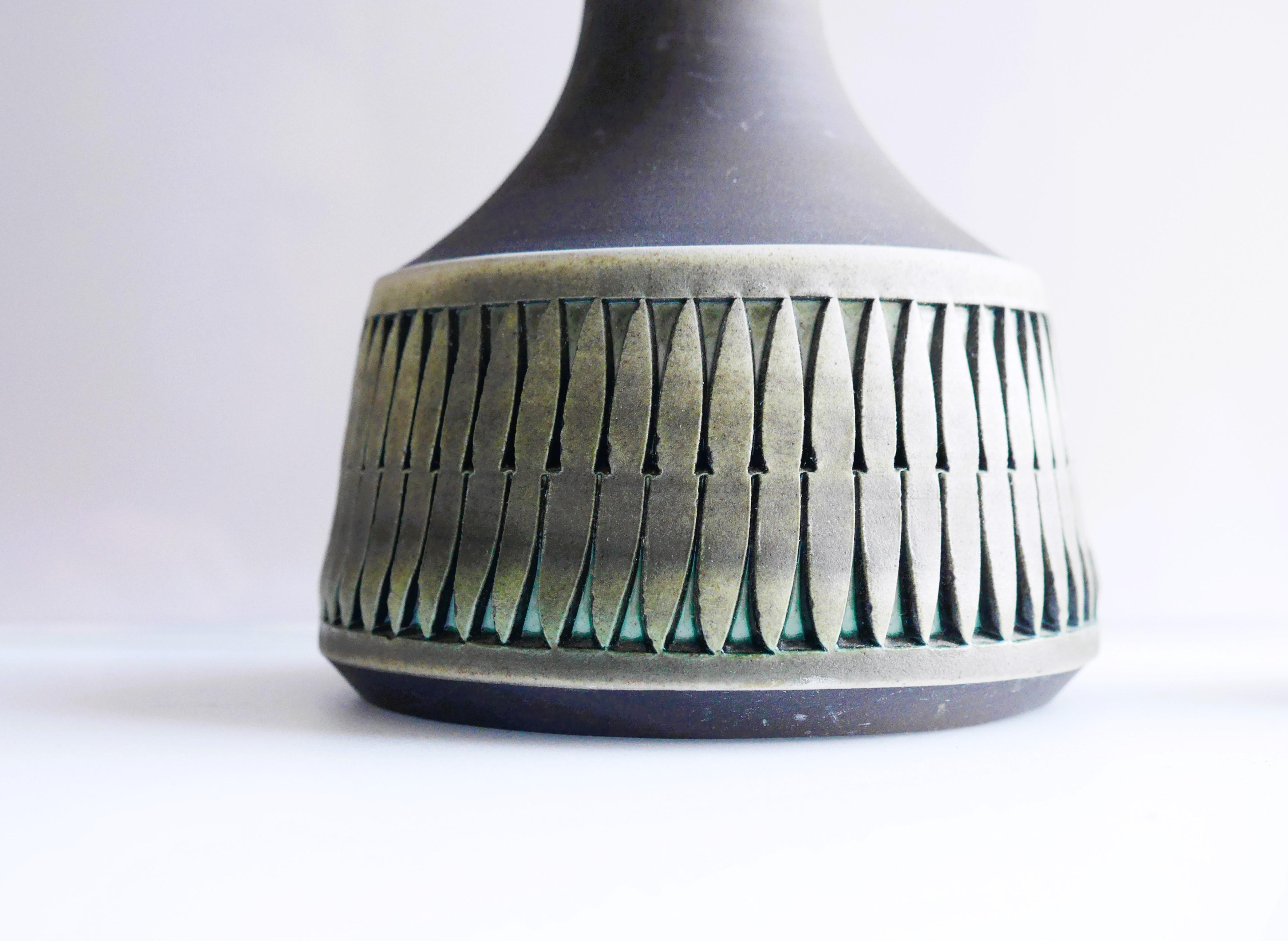 Swedish 1960s, Ceramic Lamp Base Handmade by Anagrius for Alingsås, Sweden
