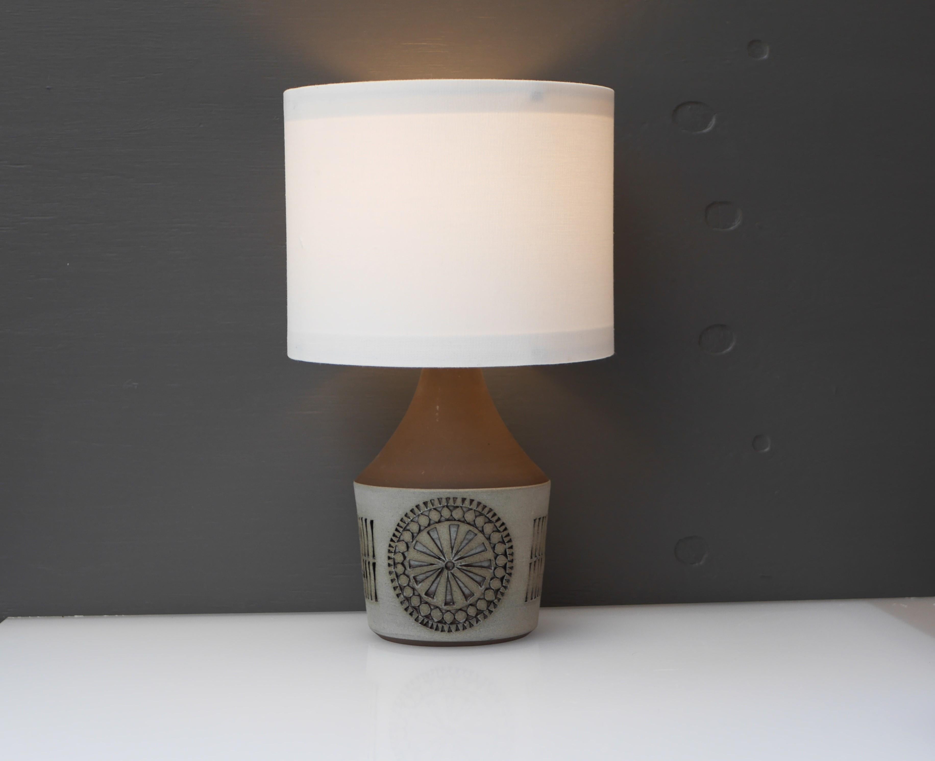 Mid-Century Modern 1960s, Ceramic Lamp Base Handmade from Alingsås keramik, Sweden