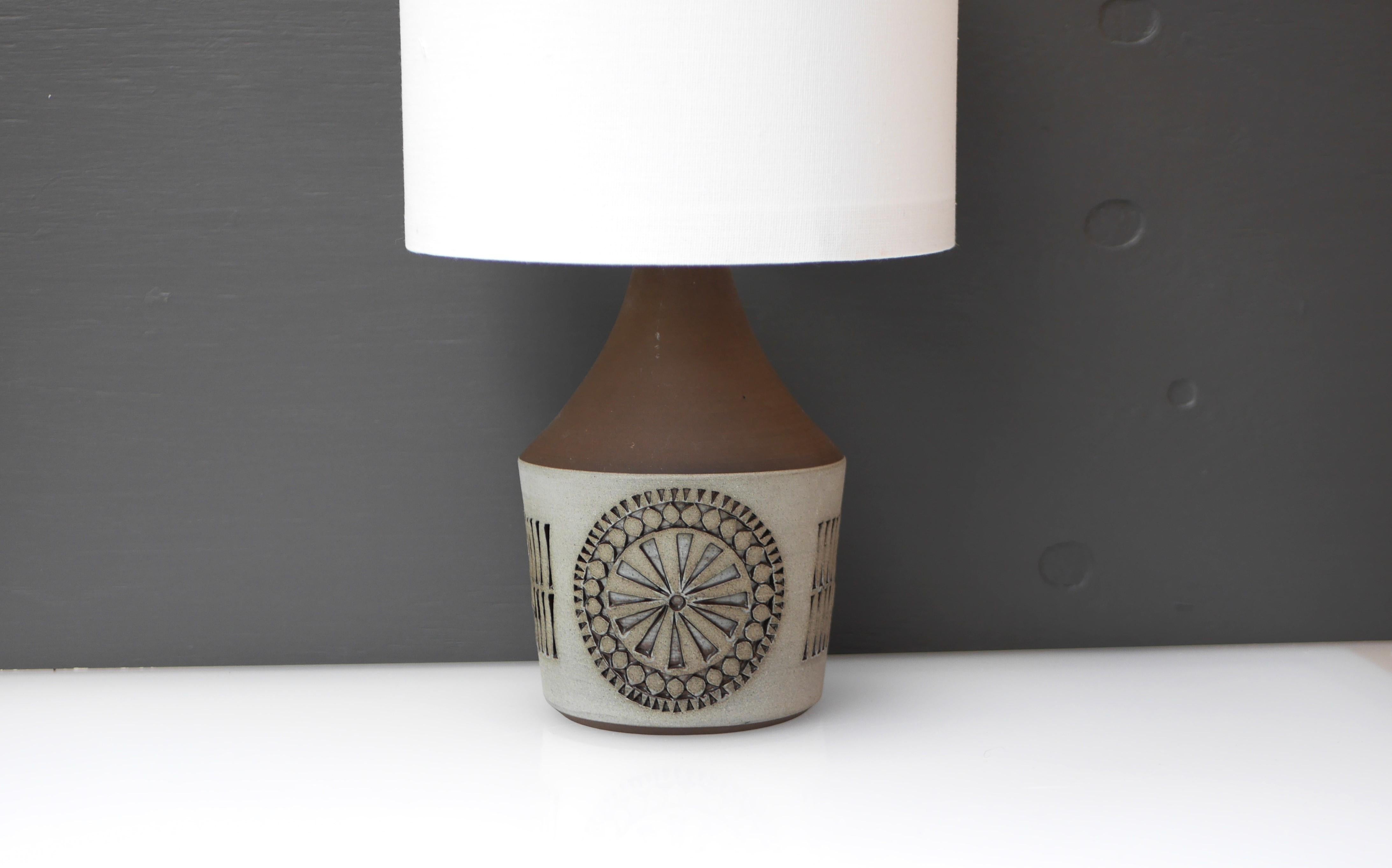 Hand-Crafted 1960s, Ceramic Lamp Base Handmade from Alingsås keramik, Sweden