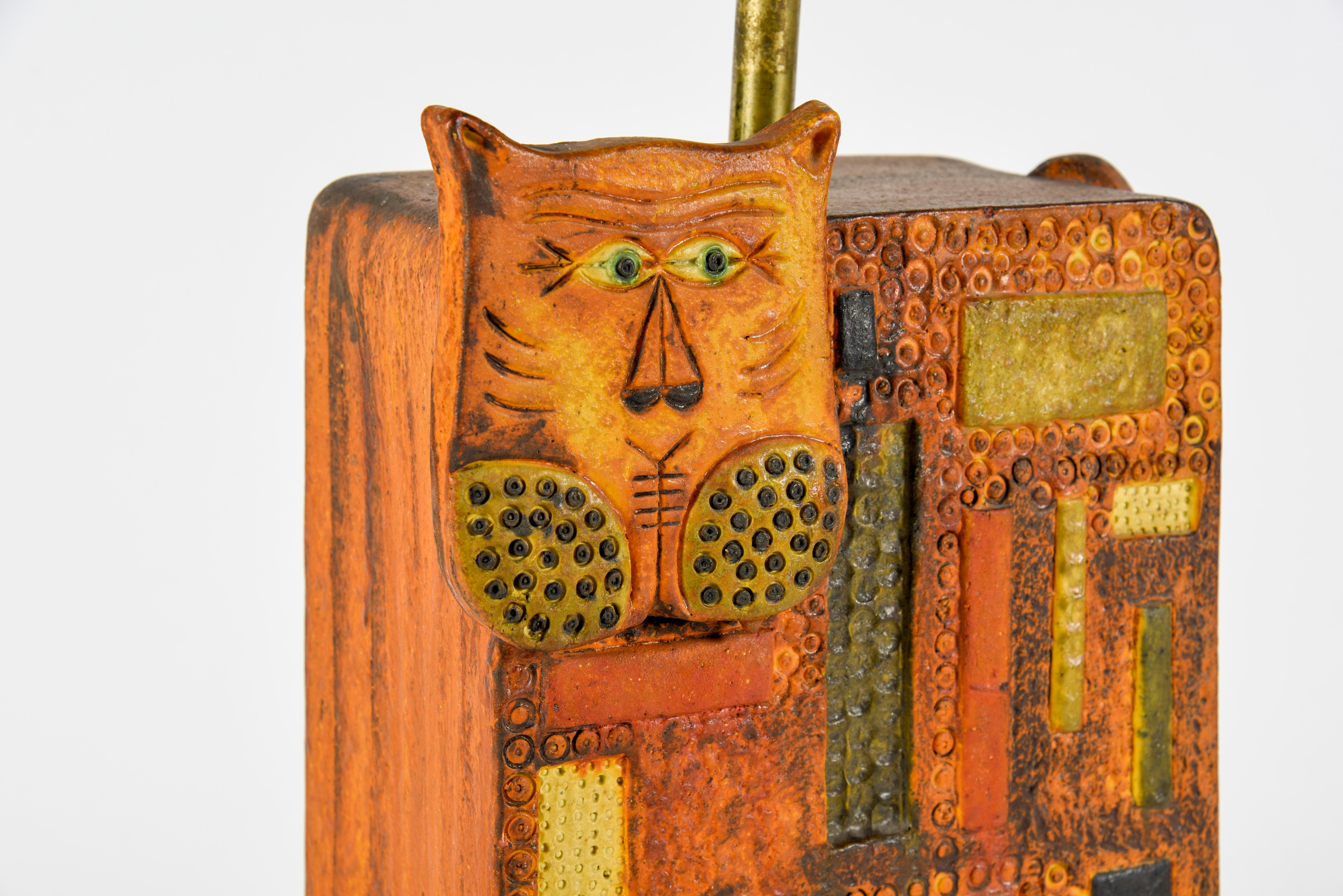 Late 20th Century 1960s Ceramic Lamp in the Style of Roger Capron