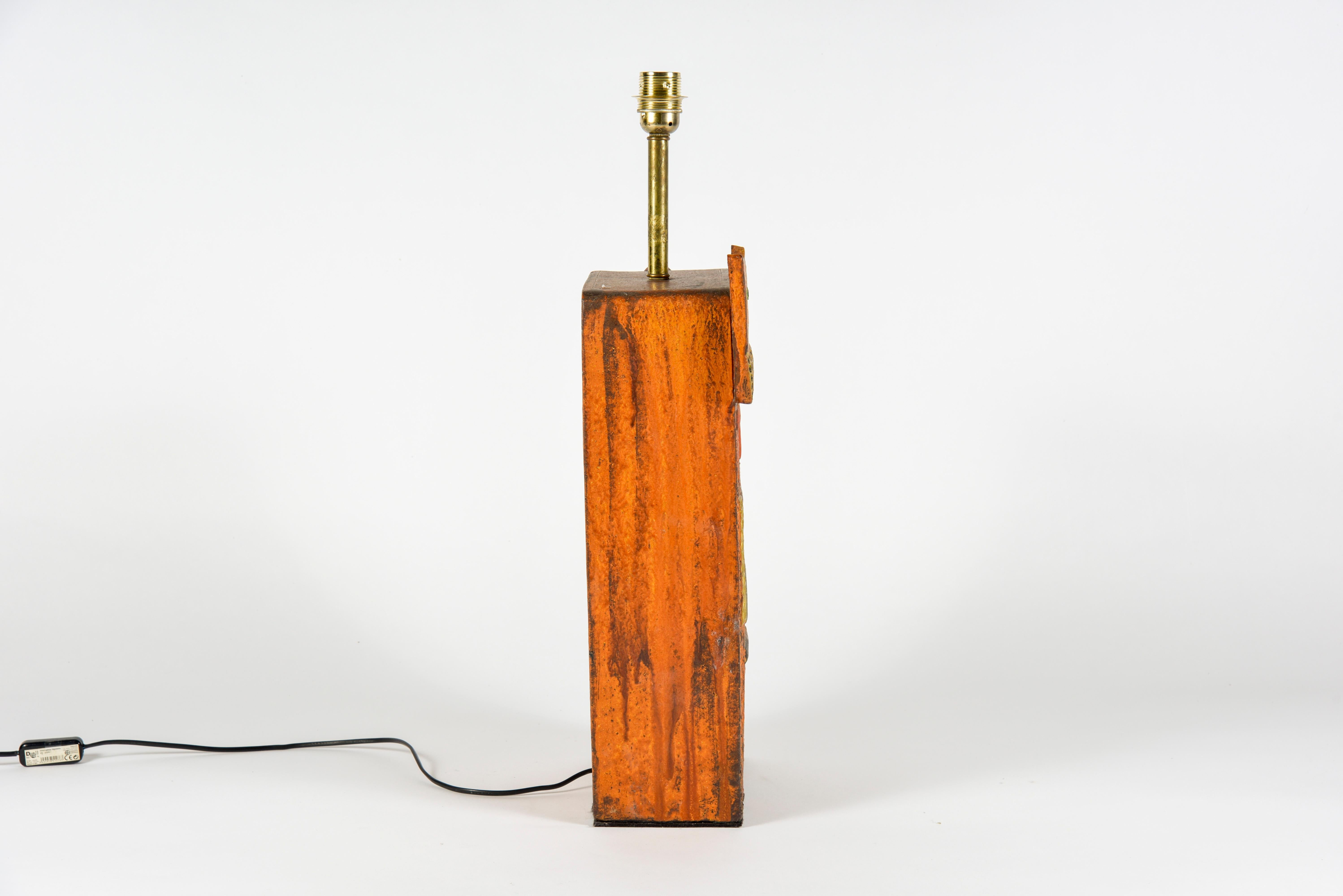 1960s Ceramic Lamp in the Style of Roger Capron 1