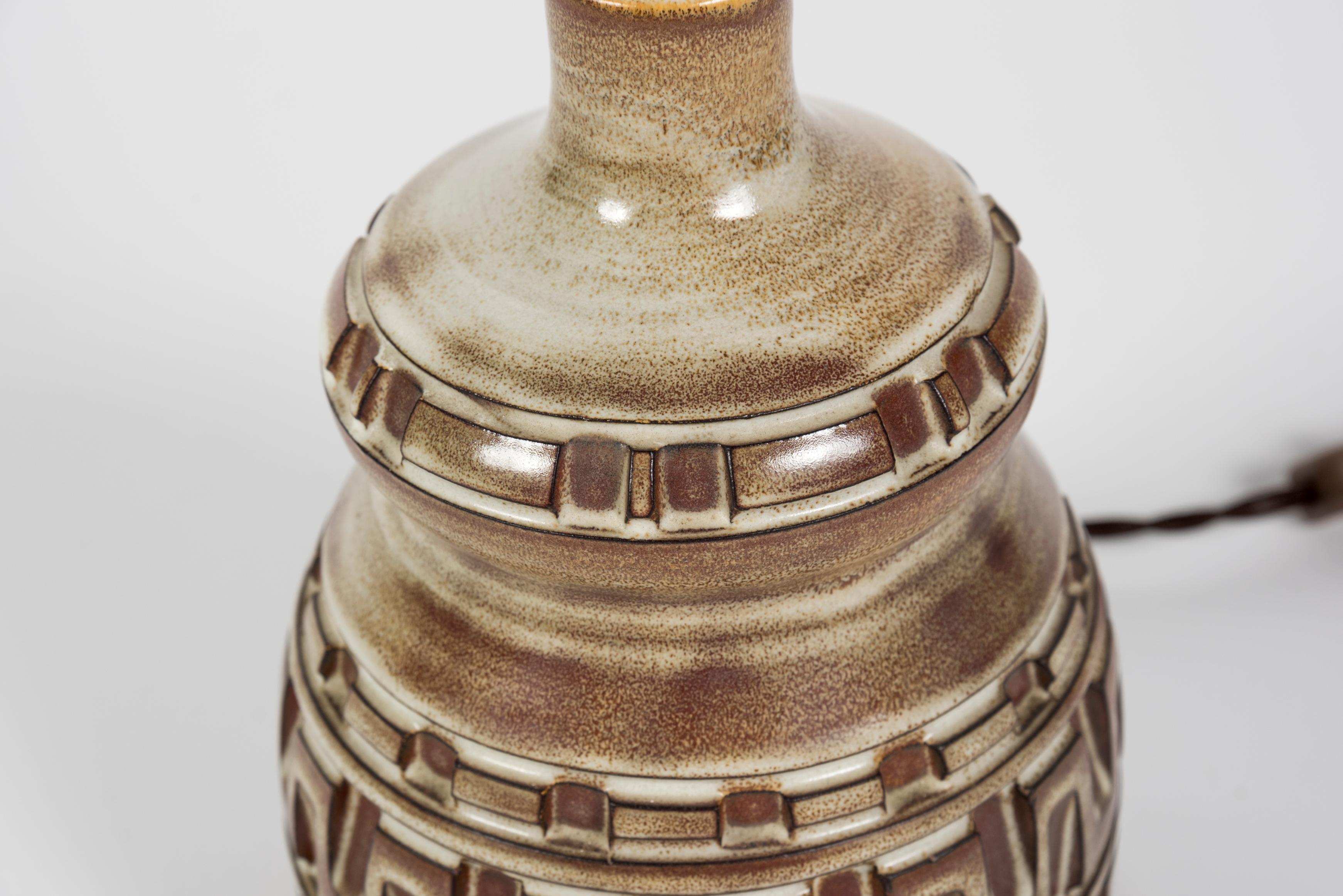 Mid-20th Century 1960's ceramic lamp signed Besson  For Sale