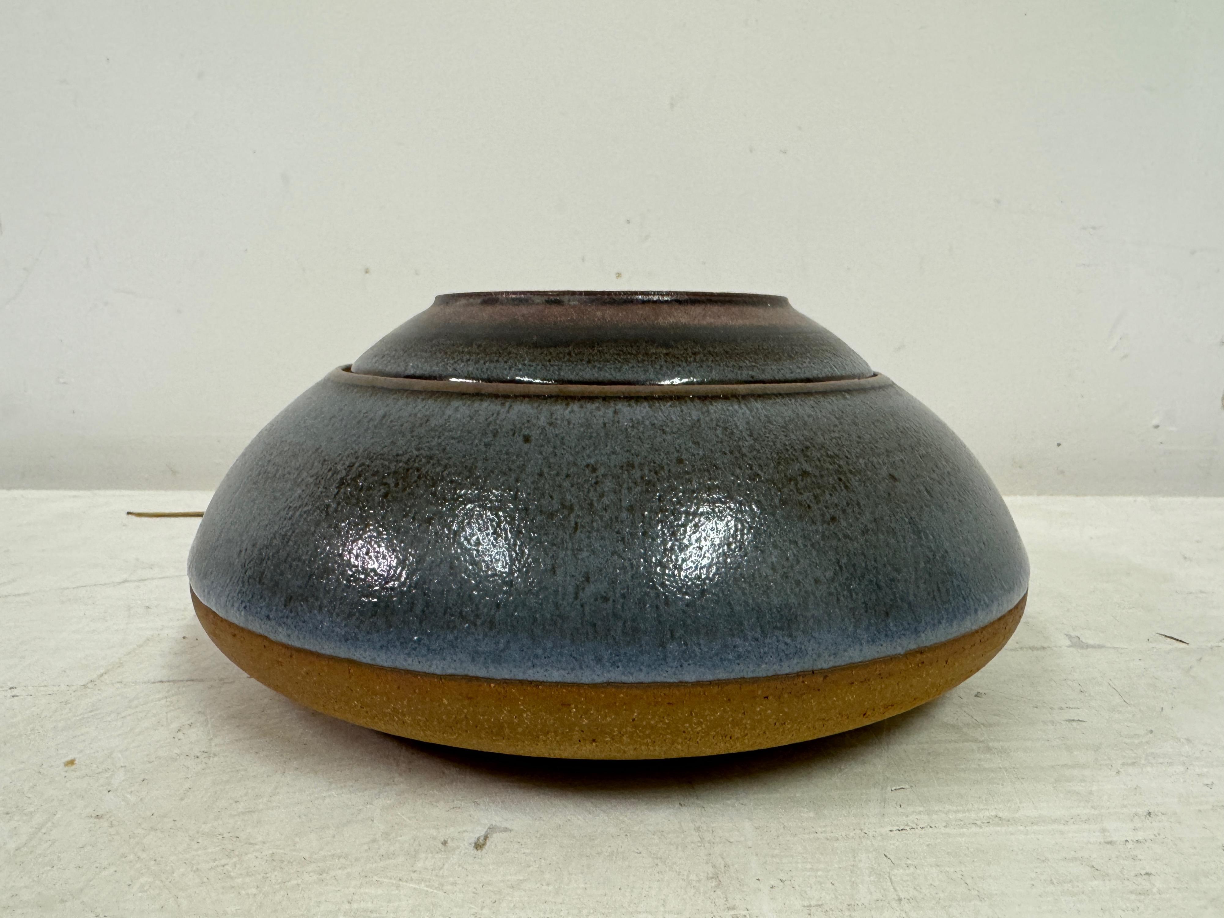 Mid-Century Modern 1960s Ceramic Pot and Dish by Nanni Valentini for Ceramica Arcore For Sale