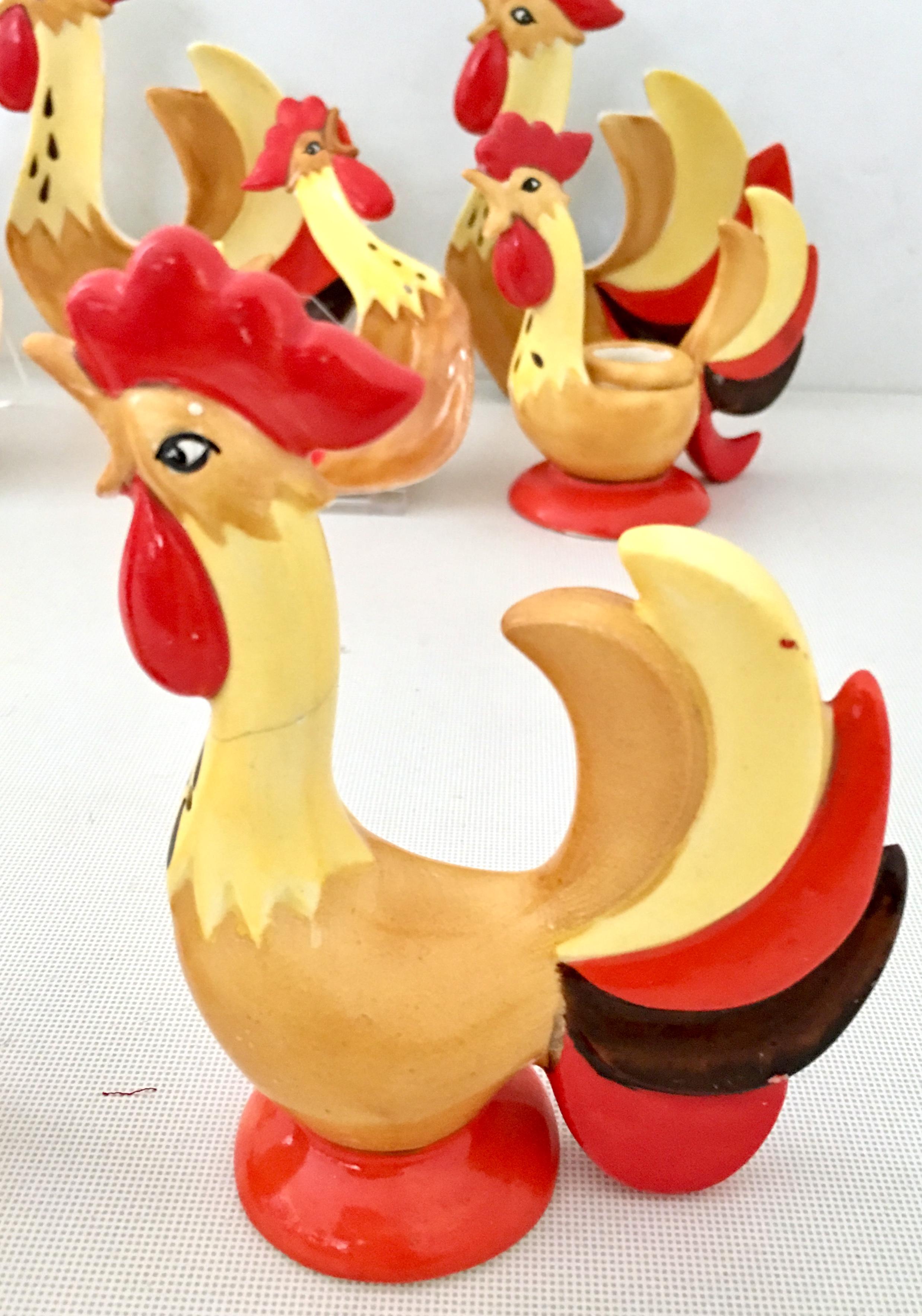 1960s Ceramic 'Red Rooster Coq Rougue' S/14 by, Holt Howard 6
