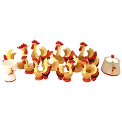 Vintage 1960s Ceramic 'Red Rooster Coq Rougue' S/14 by, Holt Howard
