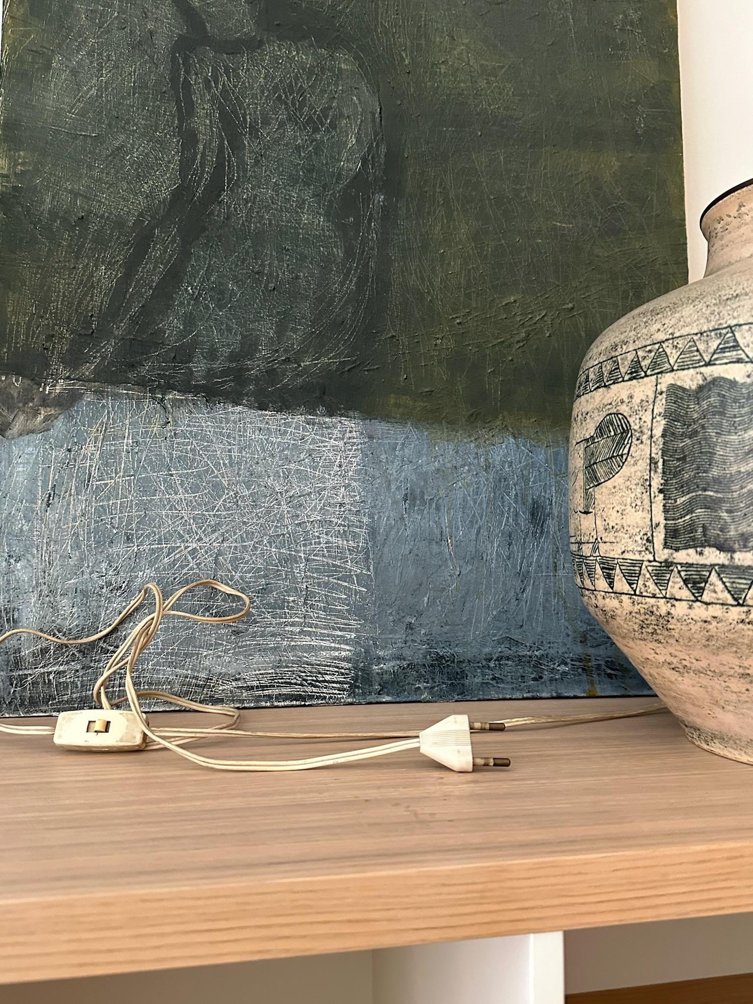 1960s Ceramic Table Lamp by Jacques Blin For Sale 2