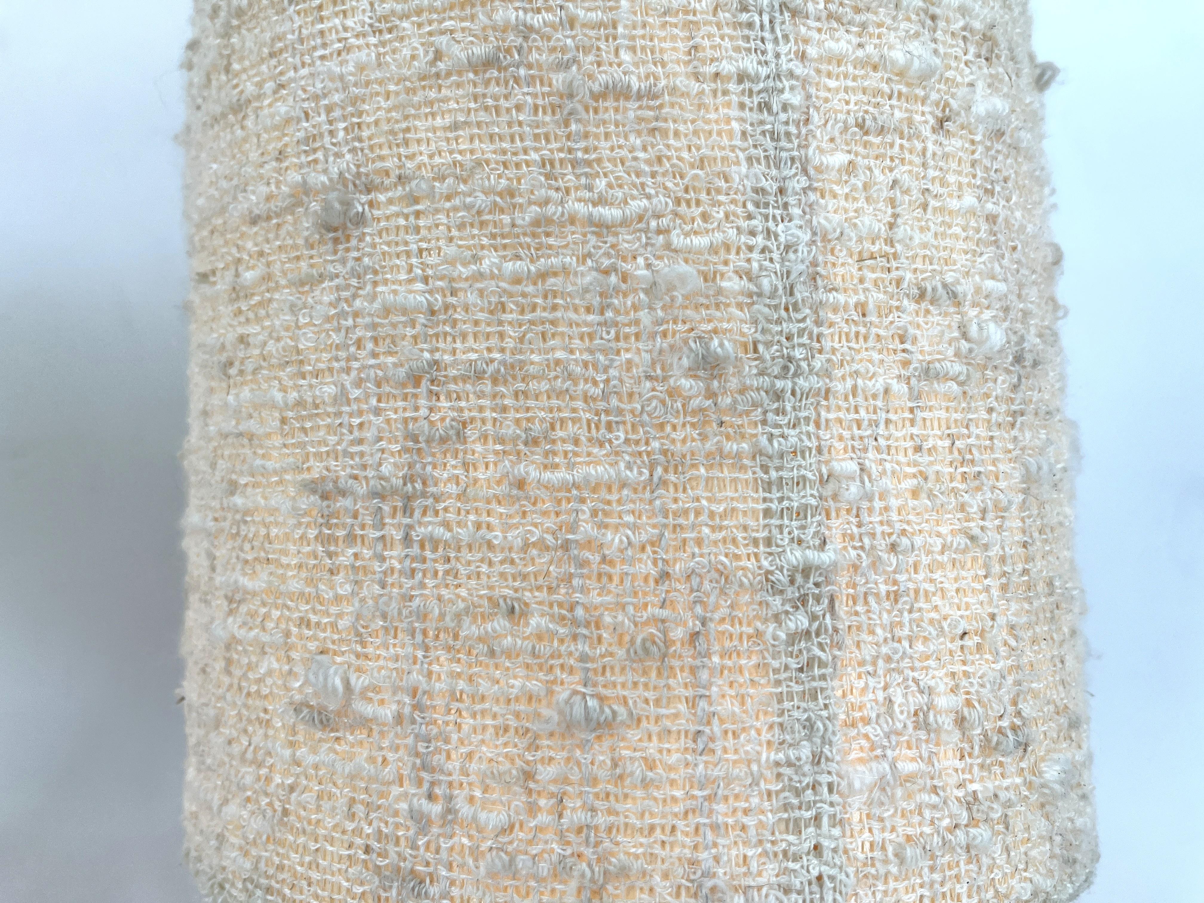 Mid-20th Century 1960s Ceramic Table lamps With Original Fabric Shade From Krösselbach For Sale