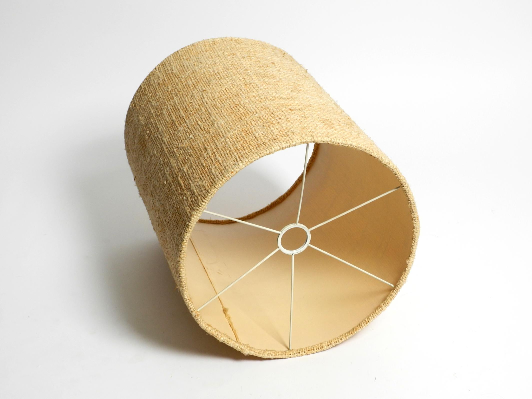 1960s ceramic table or floor lamp with original fabric shade from Krösselbach For Sale 9