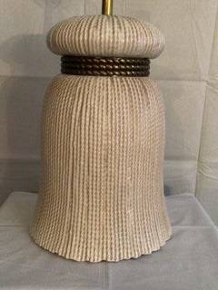 1960s Ceramic Tassel Table Lamp
