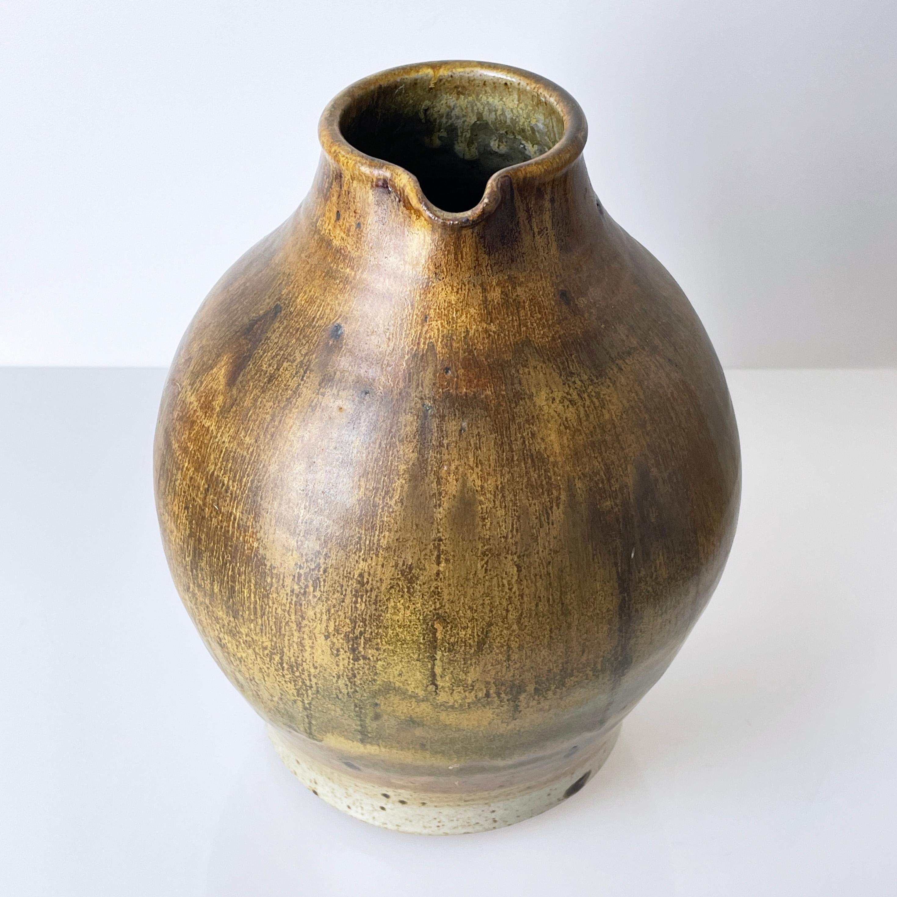 1960's Arnold Zahner ceramic vase - Rheinfelden Keramik, Switzerland (hand made) For Sale 2
