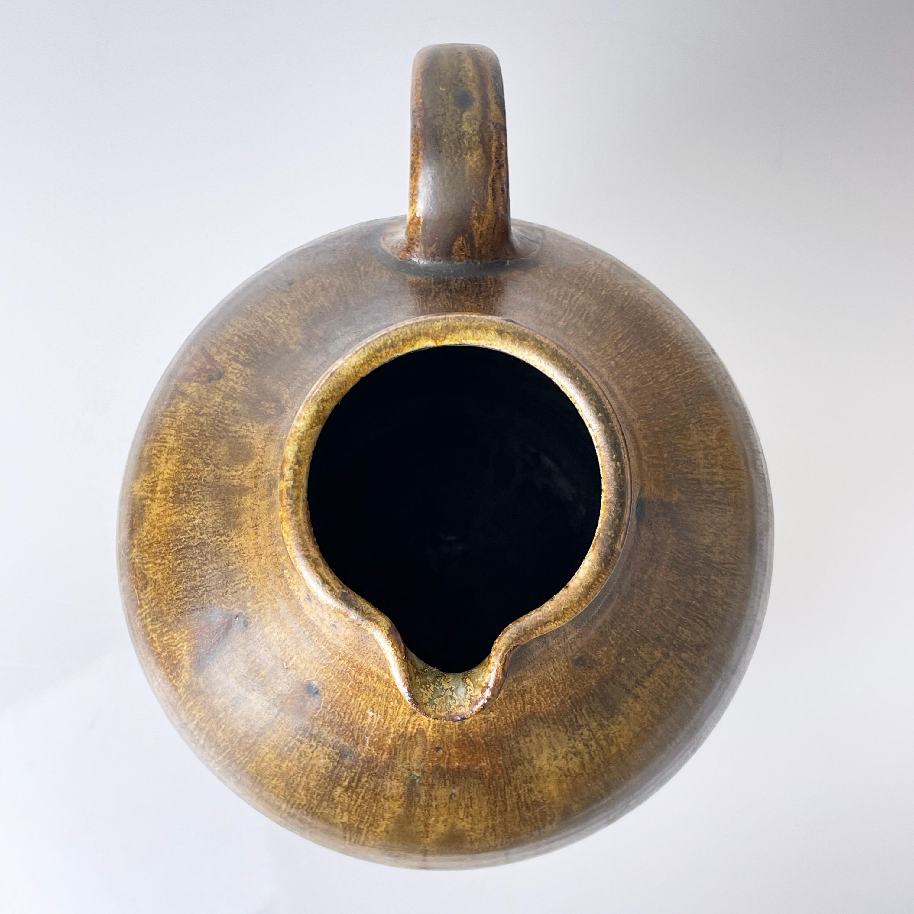 1960's Arnold Zahner ceramic vase - Rheinfelden Keramik, Switzerland (hand made) For Sale 3