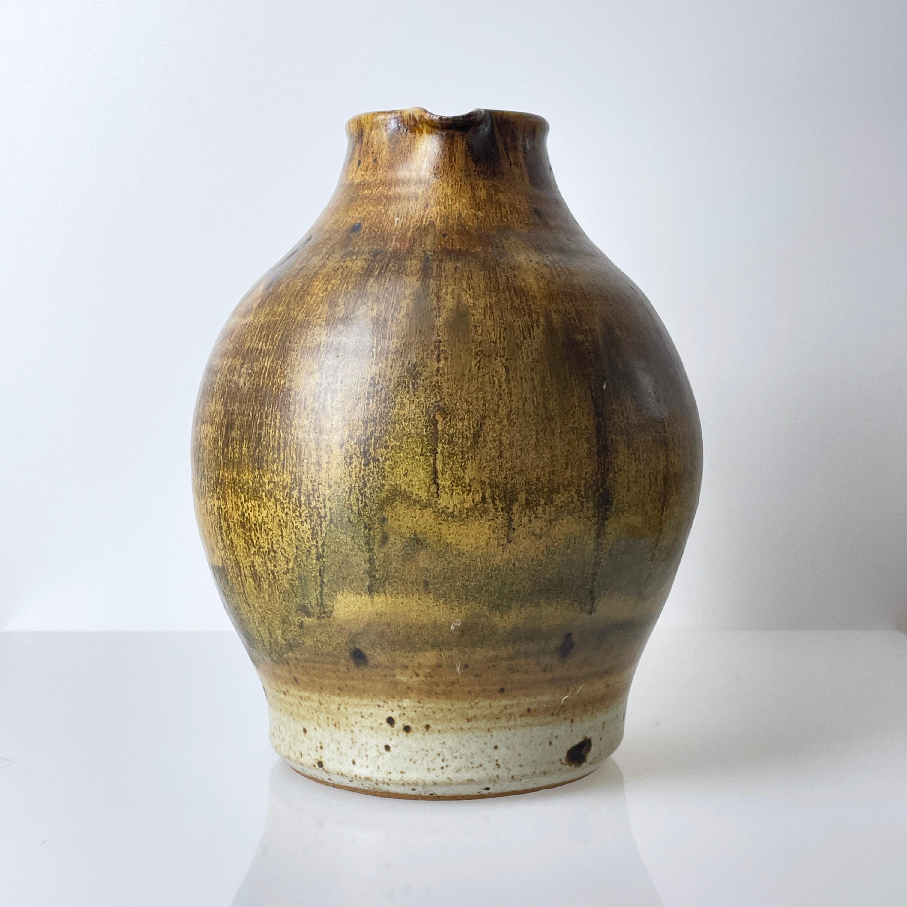 1960's Arnold Zahner ceramic vase - Rheinfelden Keramik, Switzerland (hand made) For Sale 4