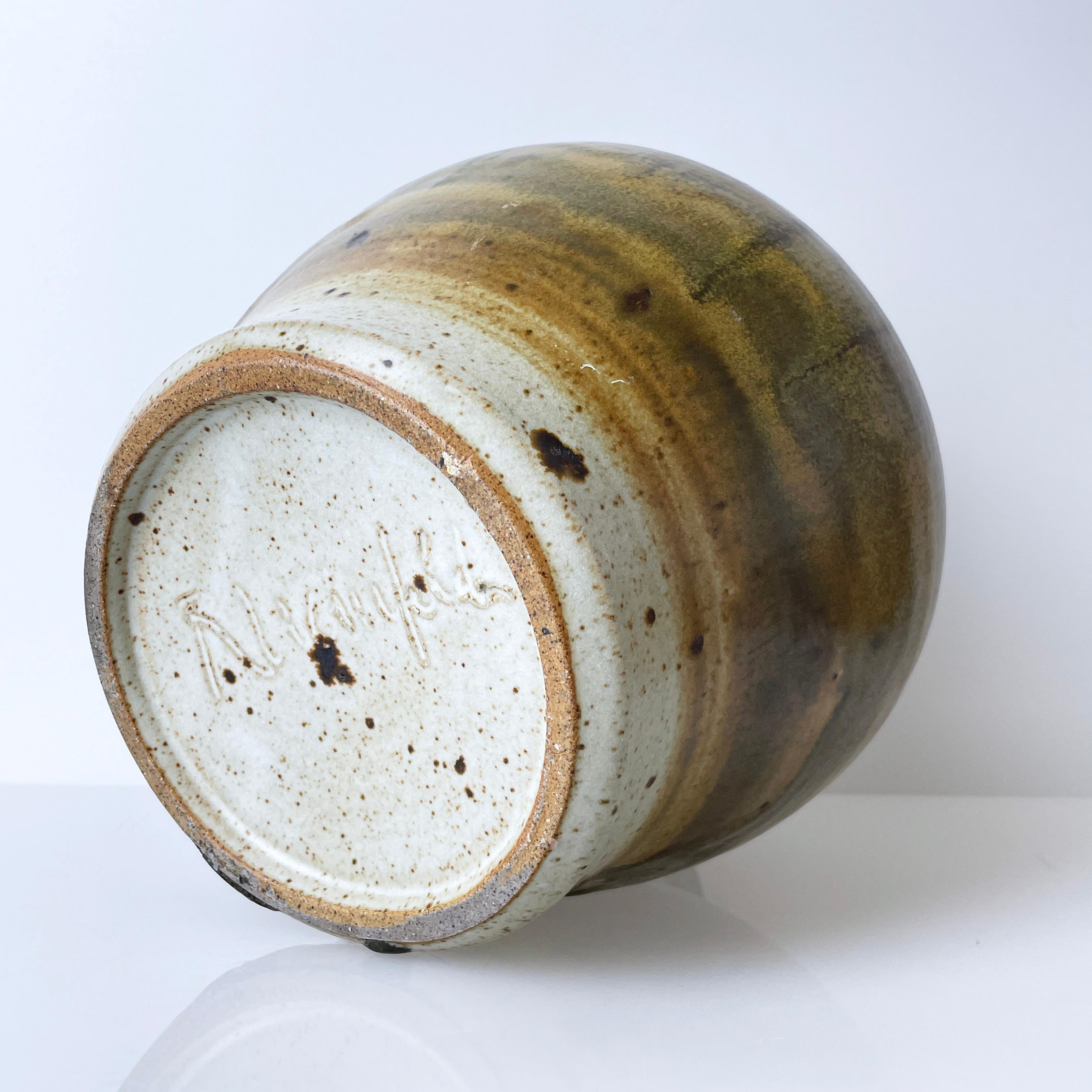 1960's Arnold Zahner ceramic vase - Rheinfelden Keramik, Switzerland (hand made) For Sale 5