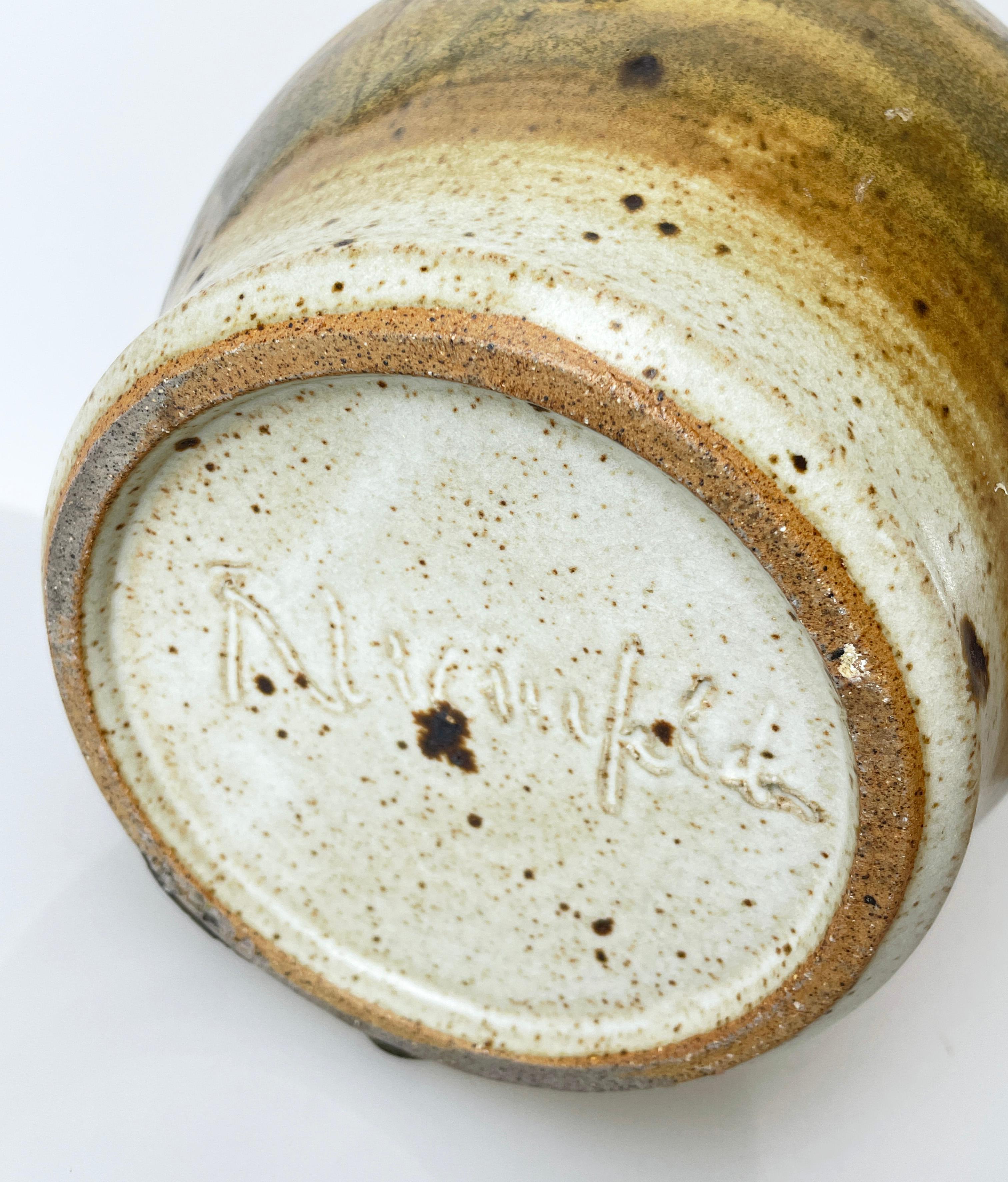 1960's Arnold Zahner ceramic vase - Rheinfelden Keramik, Switzerland (hand made) For Sale 6