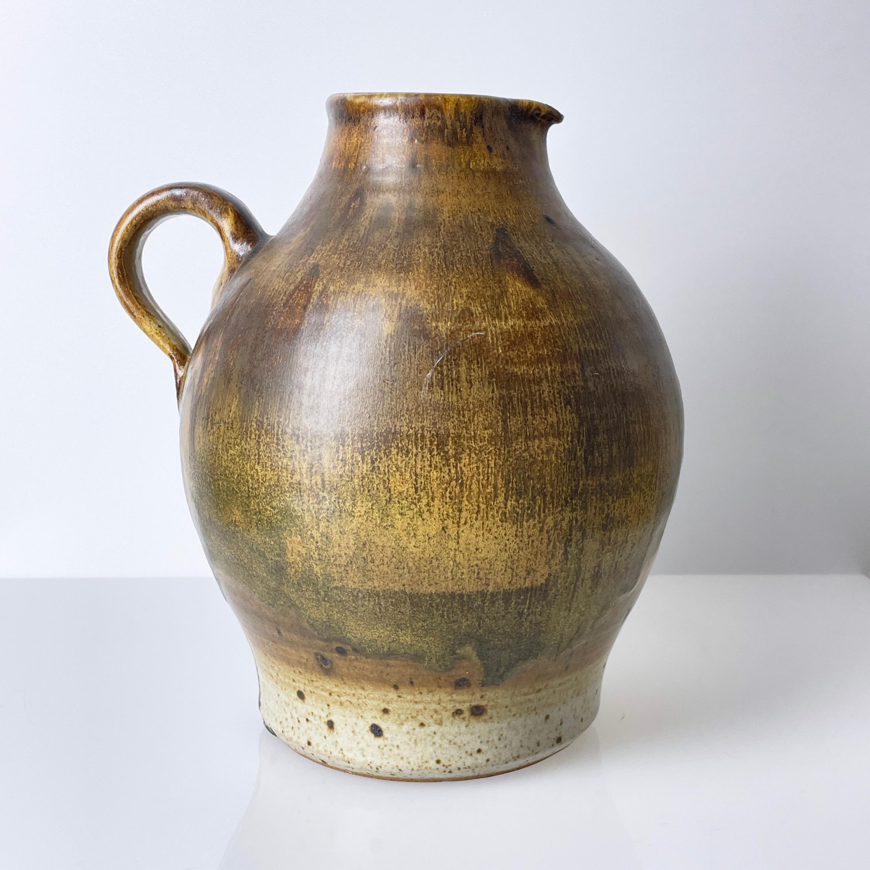 Mid-20th Century 1960's Arnold Zahner ceramic vase - Rheinfelden Keramik, Switzerland (hand made) For Sale