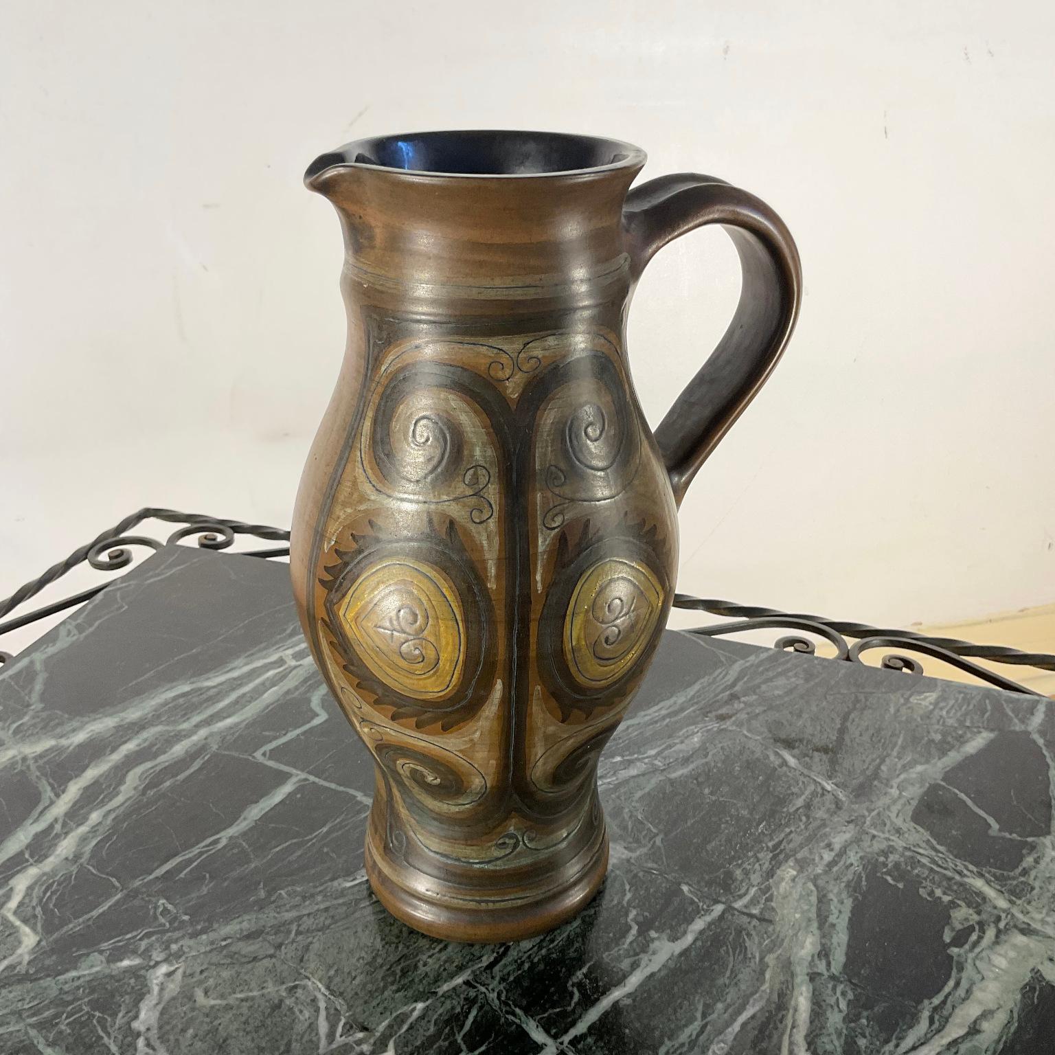 1960s Keramik Vase Krug von Jean De Lespinasse Frankreich Nizza im Angebot 2