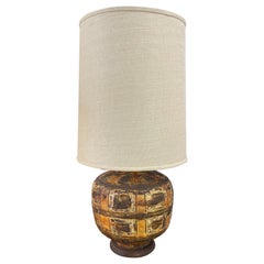 1960's Ceramic Volcanic Lava Lamp