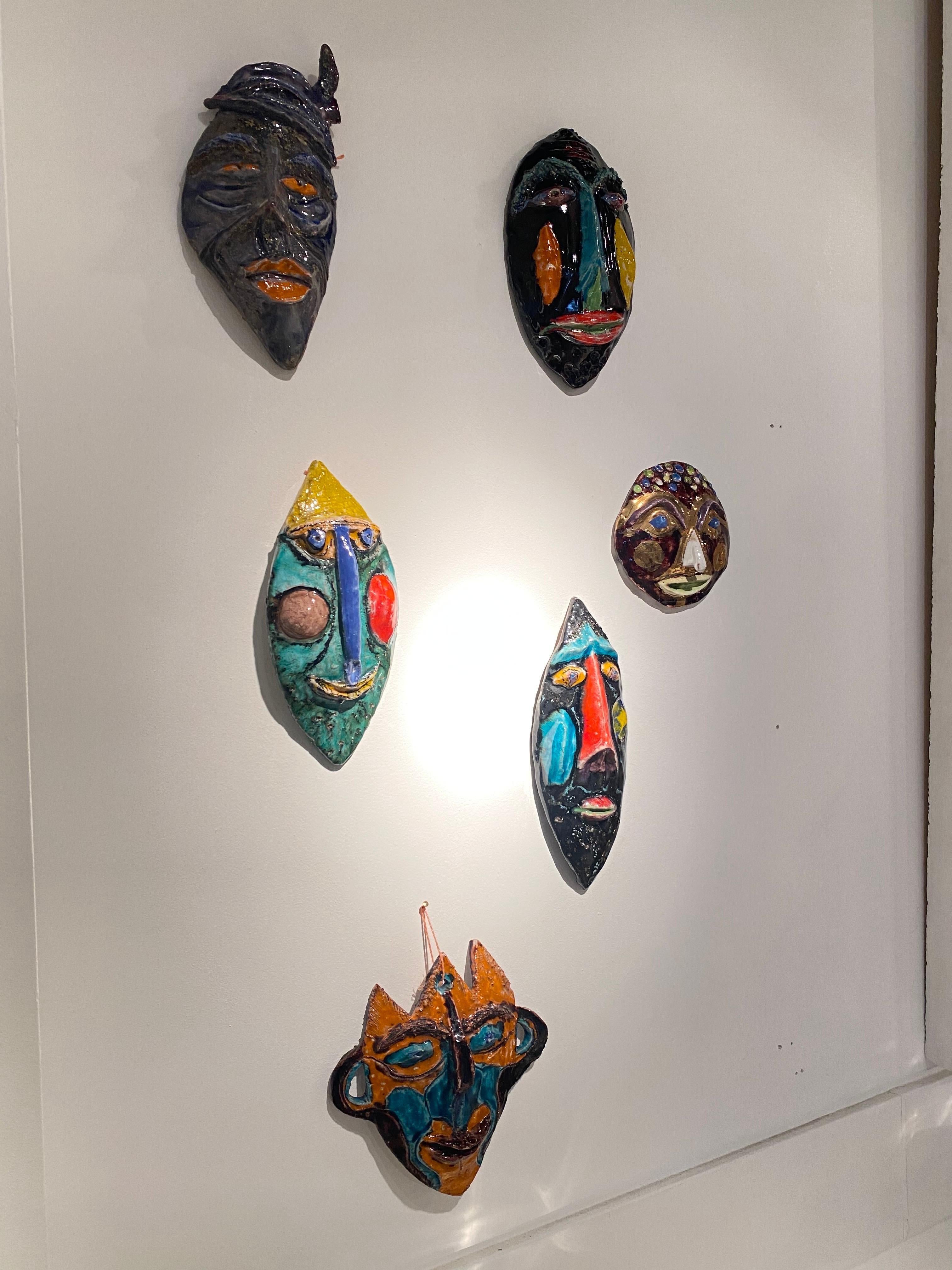 1960S Ceramics Masks By Schiavon 5