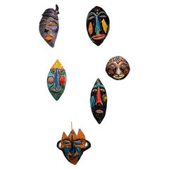 Masques en céramique des années 1960 par Schiavon