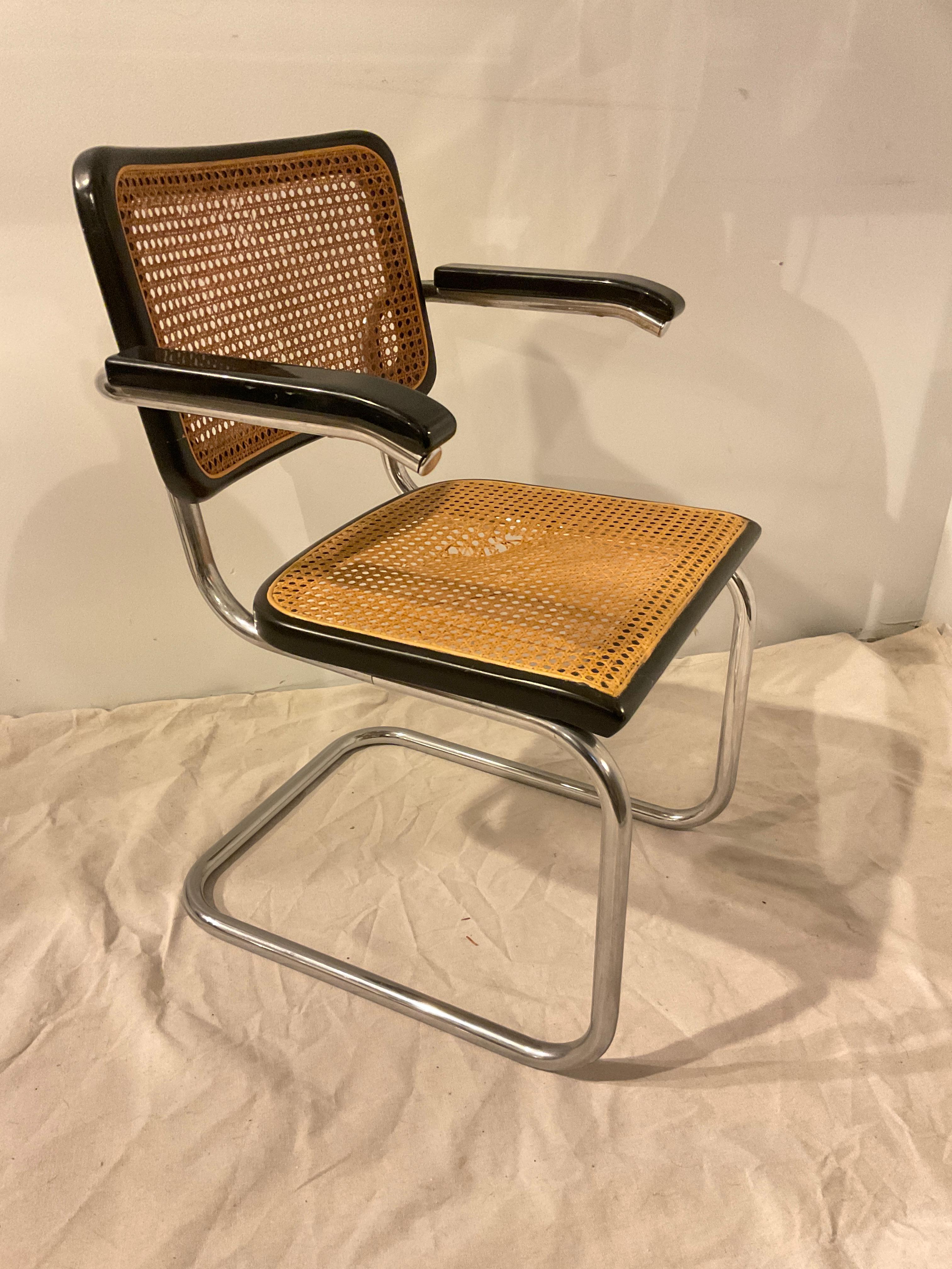 1960s Cesca Chair By Marcel Breuer for Thonet In Good Condition For Sale In Tarrytown, NY