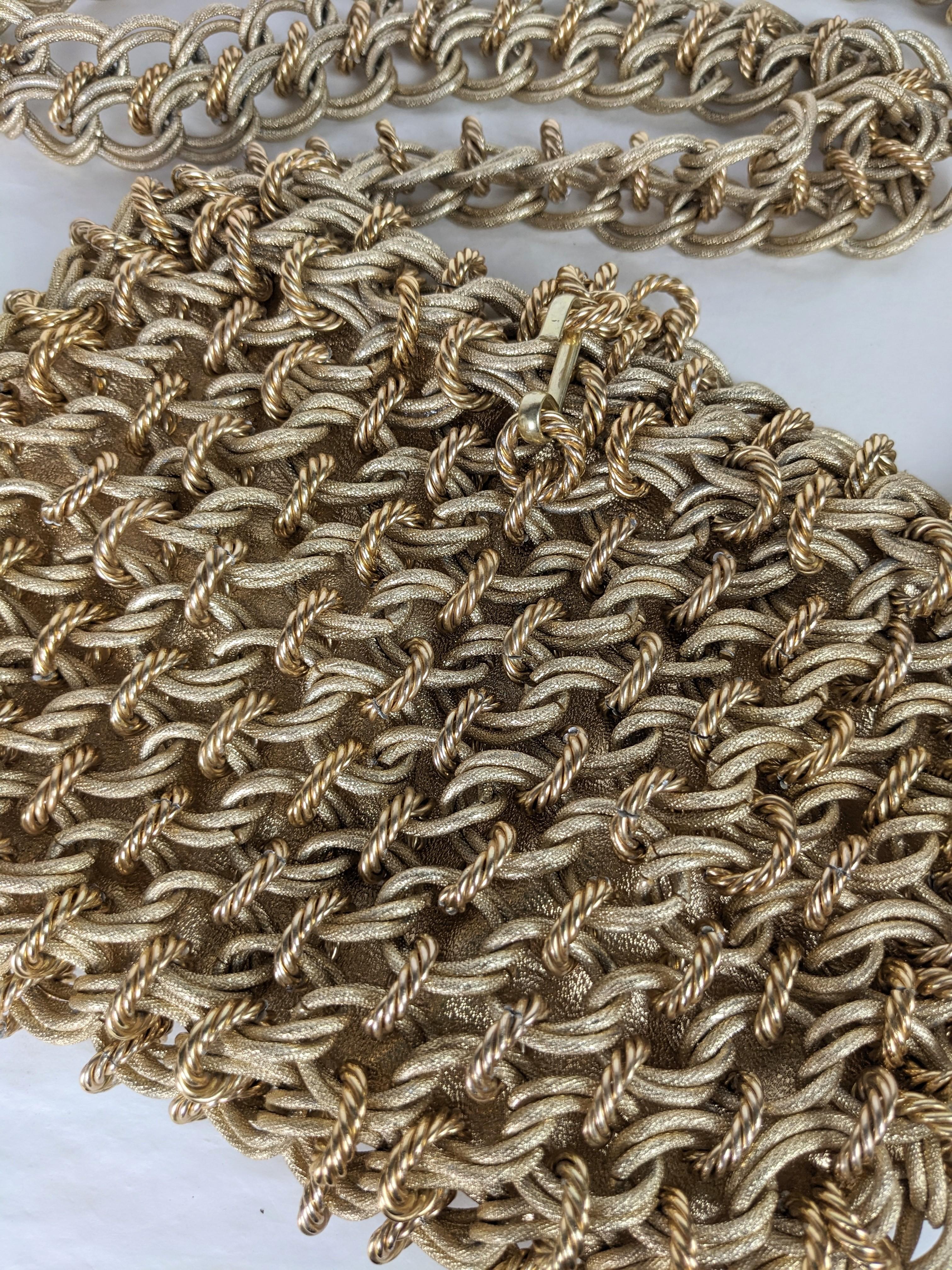 1960's Chain Mesh Shoulder Bag, Raoul Calabro For Sale 1
