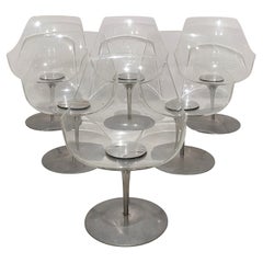 1960s Champagner chairs by Estelle & Ervine Laverne for Formes Nouvelles