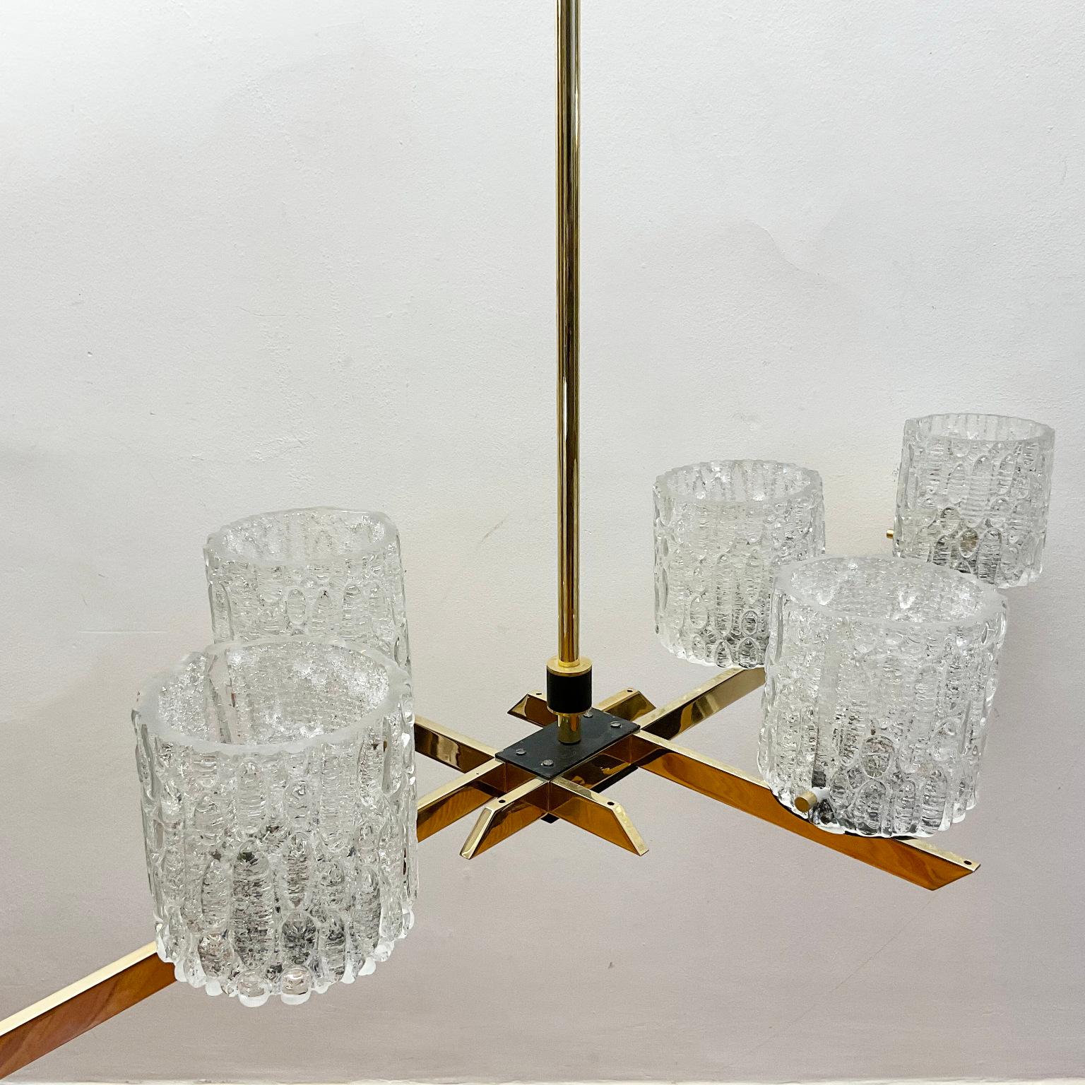 Mid-Century Modern 1960s Chandelier by Maison Arlus France 