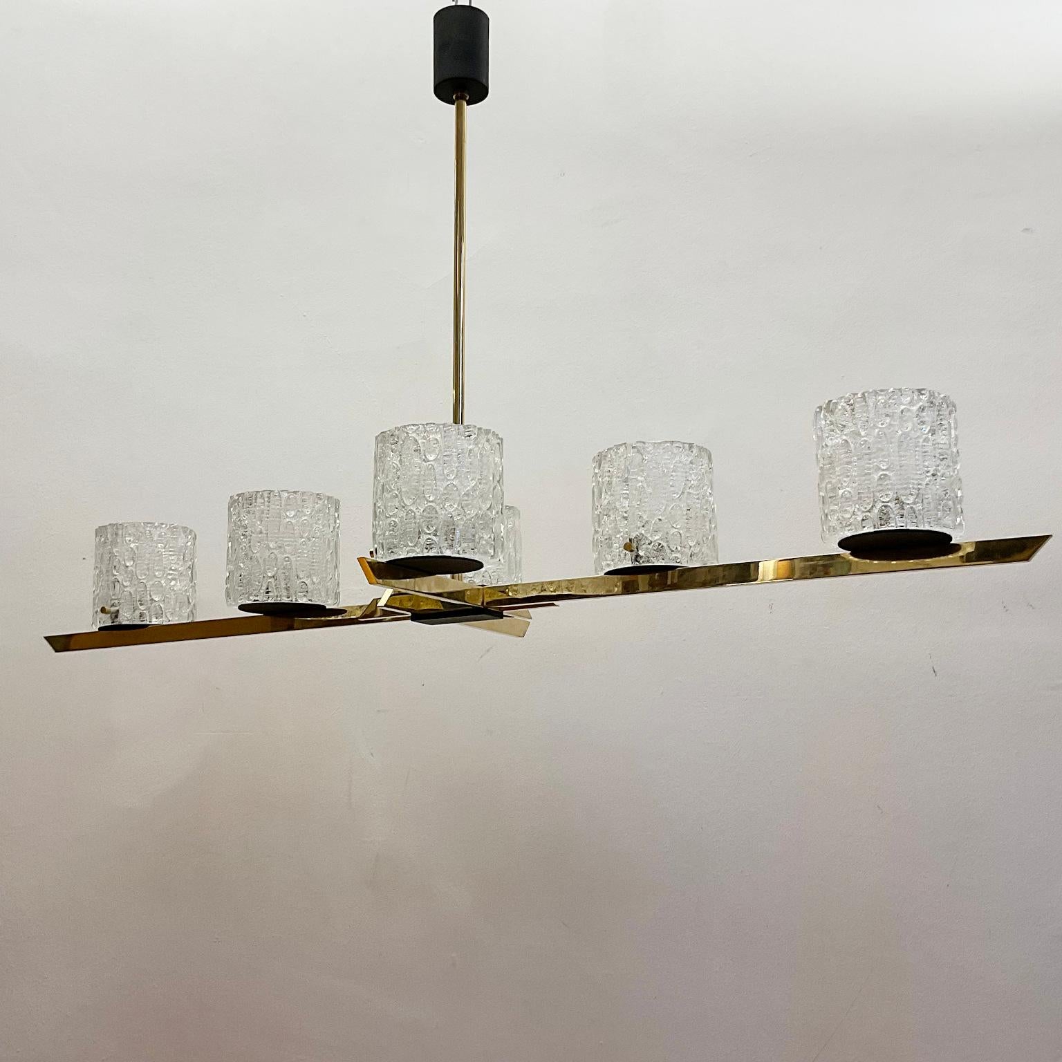 Mid-20th Century 1960s Chandelier by Maison Arlus France 