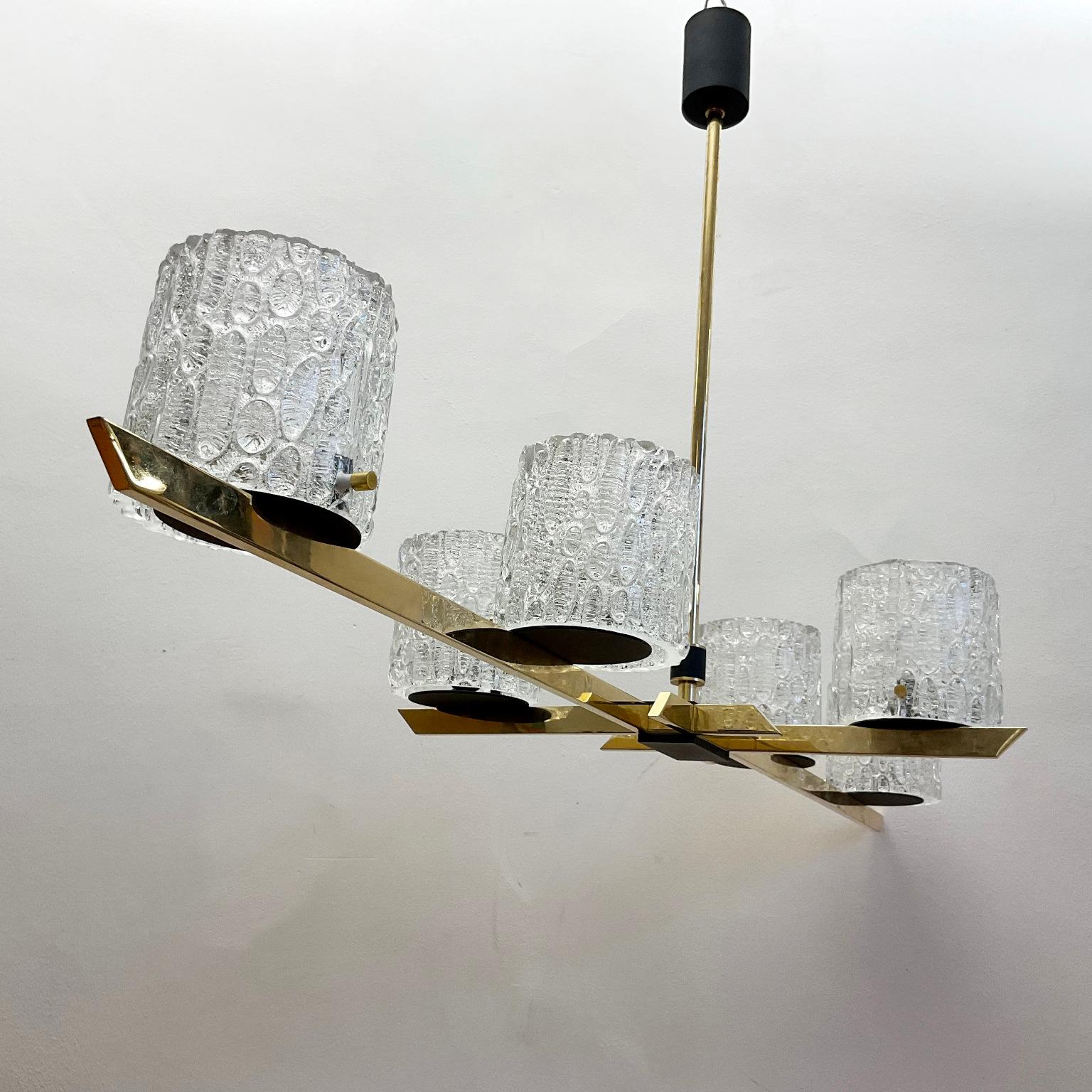 1960s Chandelier by Maison Arlus France  1
