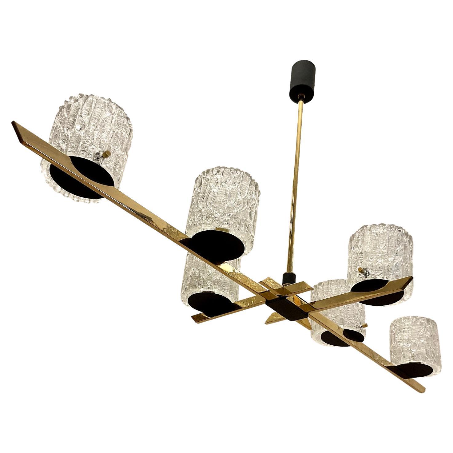 1960s Chandelier by Maison Arlus France 