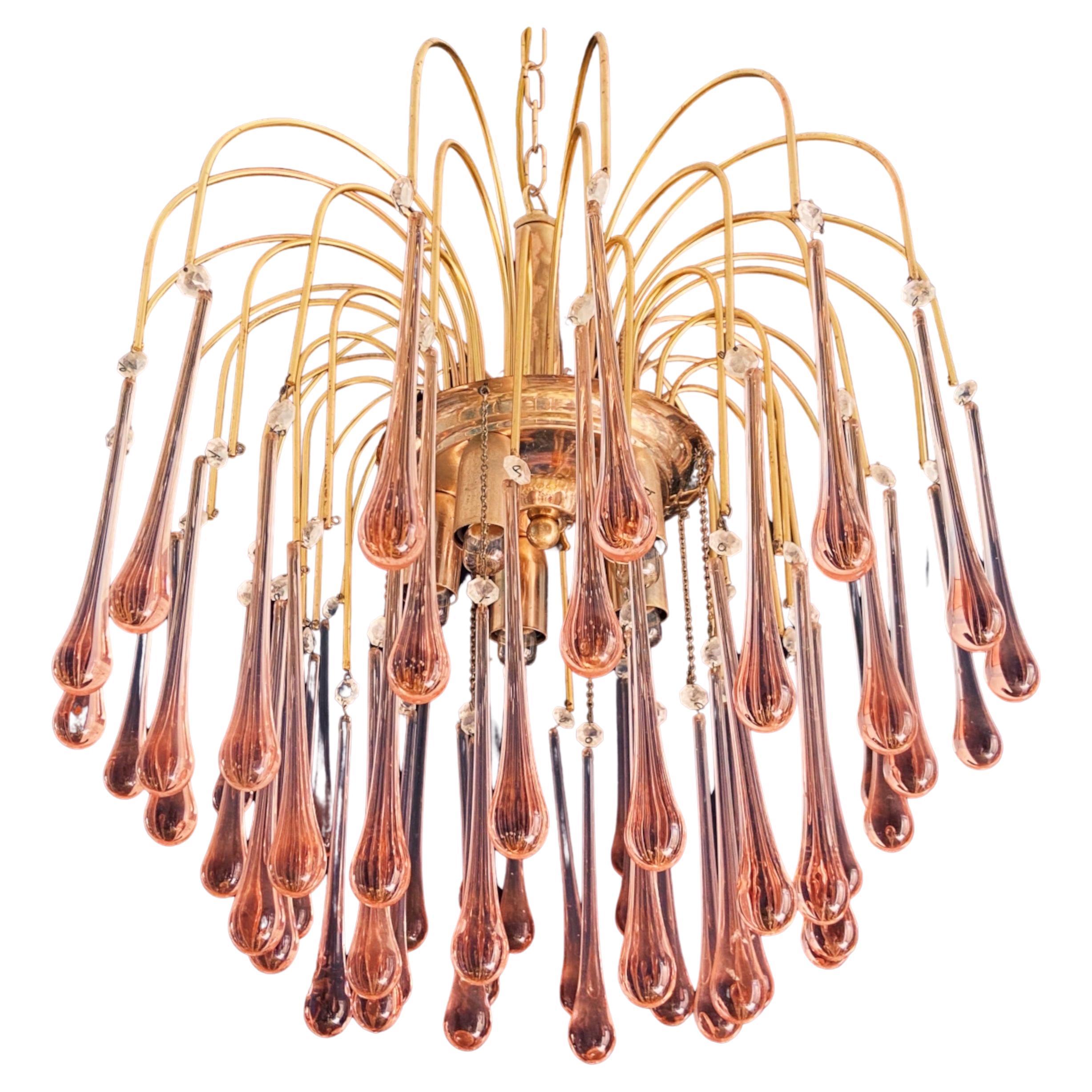 1960s Chandelier Designed by Paolo Venini 