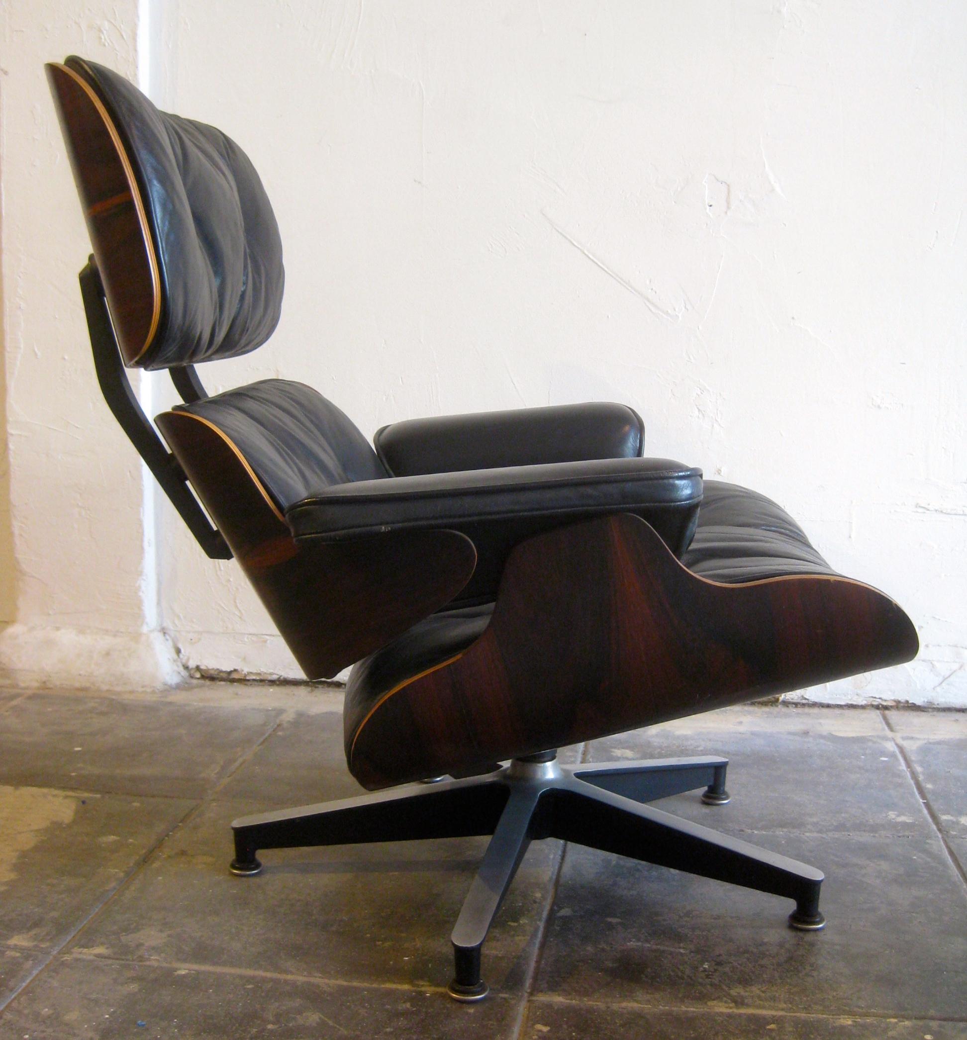 1960s Charles Eames Herman Miller 670 Rosewood Lounge Chair and 671 Ottoman 7
