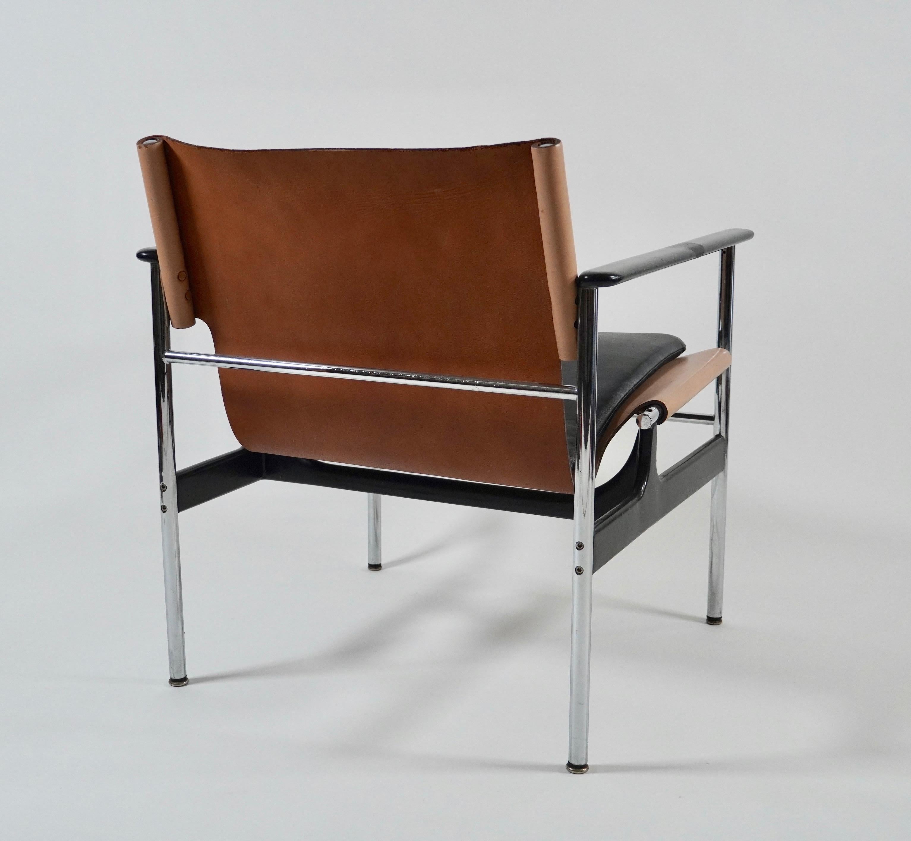 Charles Pollock-Sessel „Sling Chair“, Modell 657, 1960er Jahre (amerikanisch) im Angebot