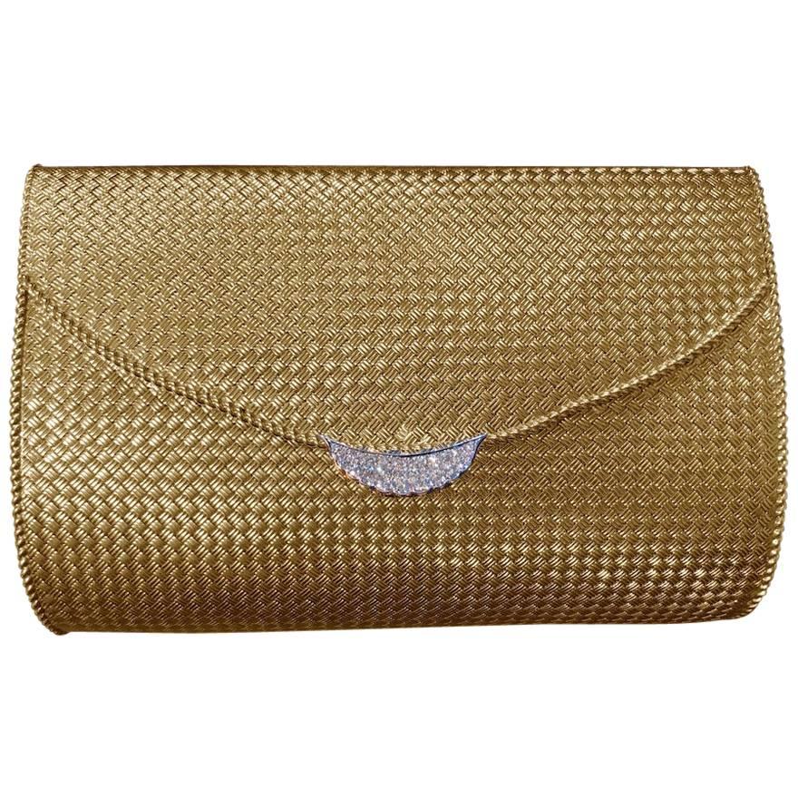 1960s Chaumet Paris Yellow Gold Clutch Evening Bag