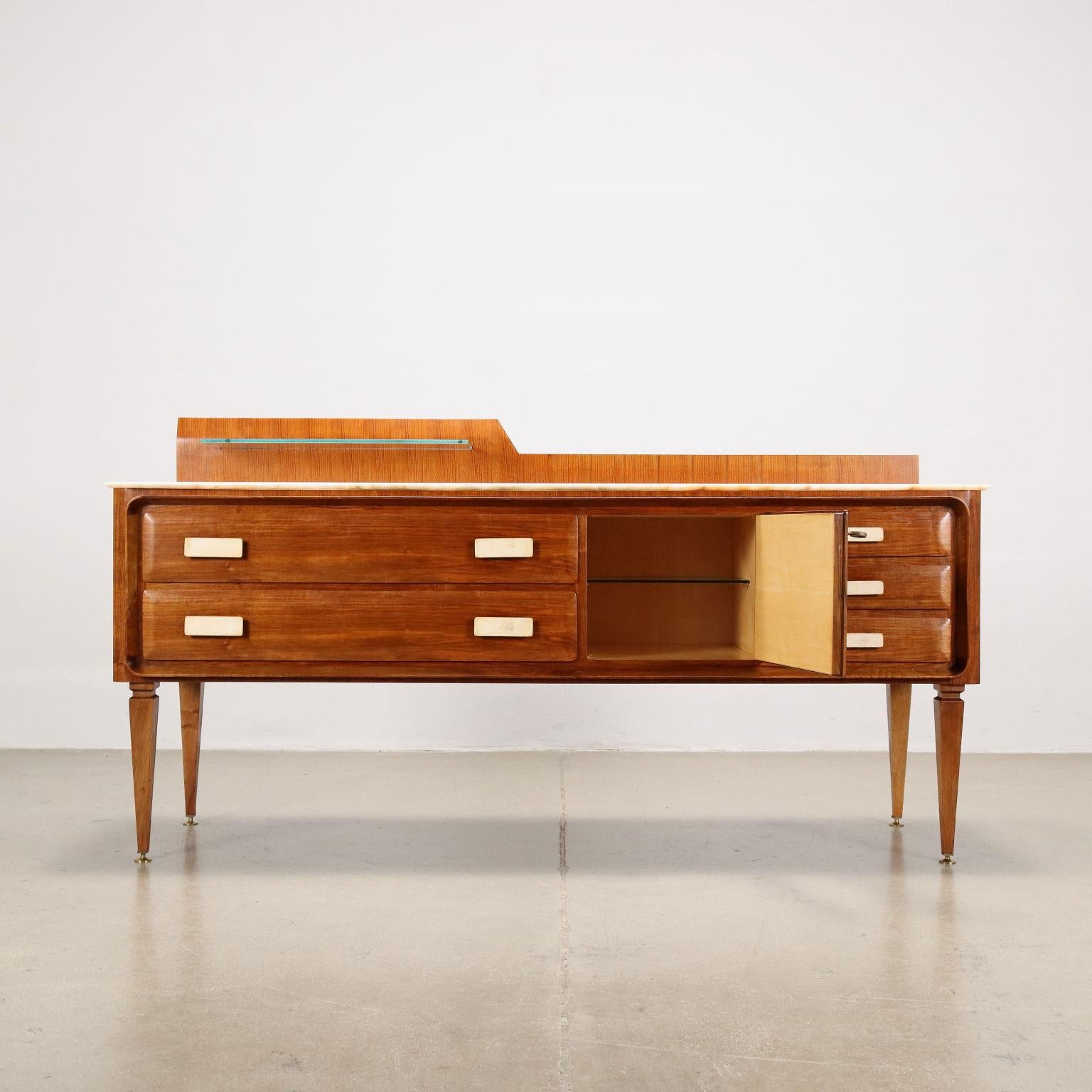 Walnut 1960s, Chest of Drawers